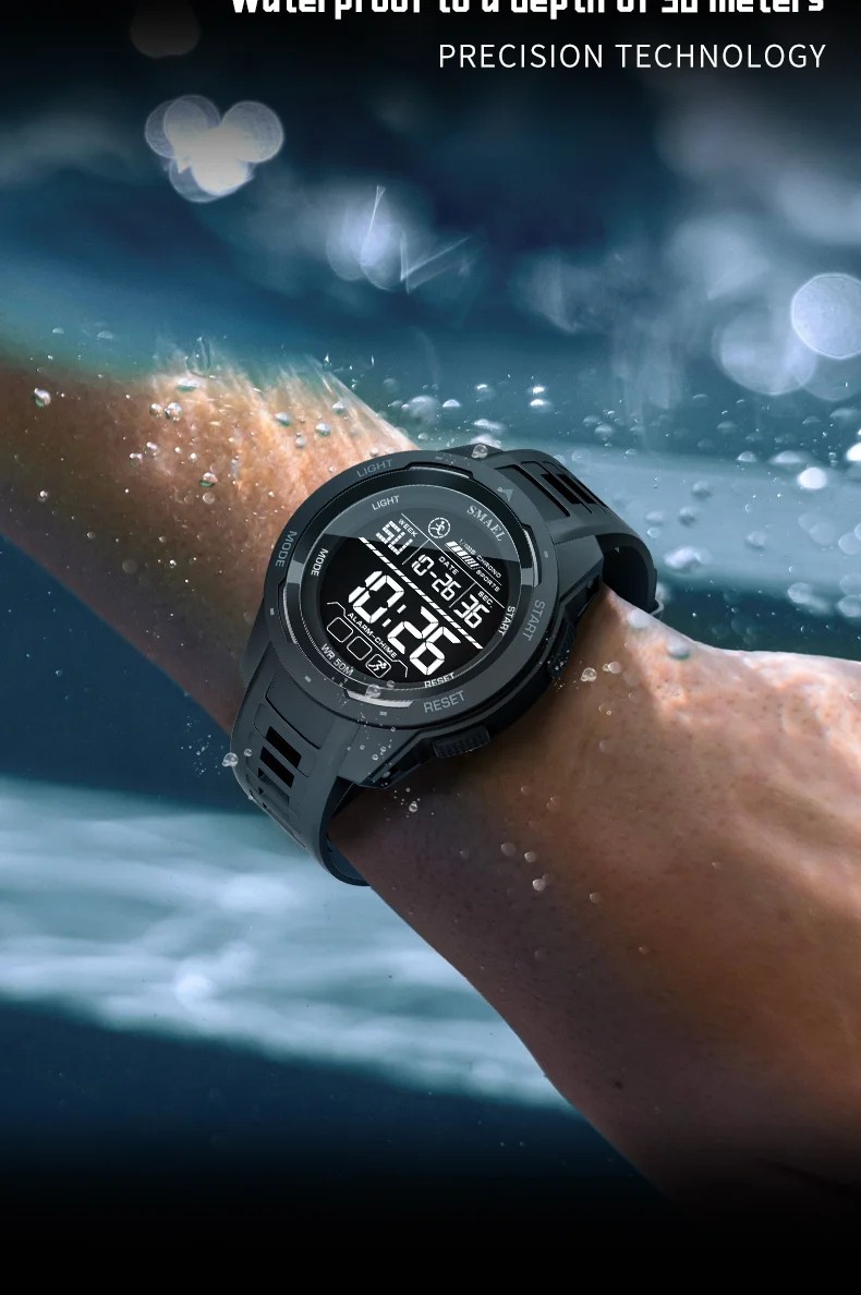 Men’s 50M Waterproof Sport Digital Military Smart Watch Gym Fitness Running Gift