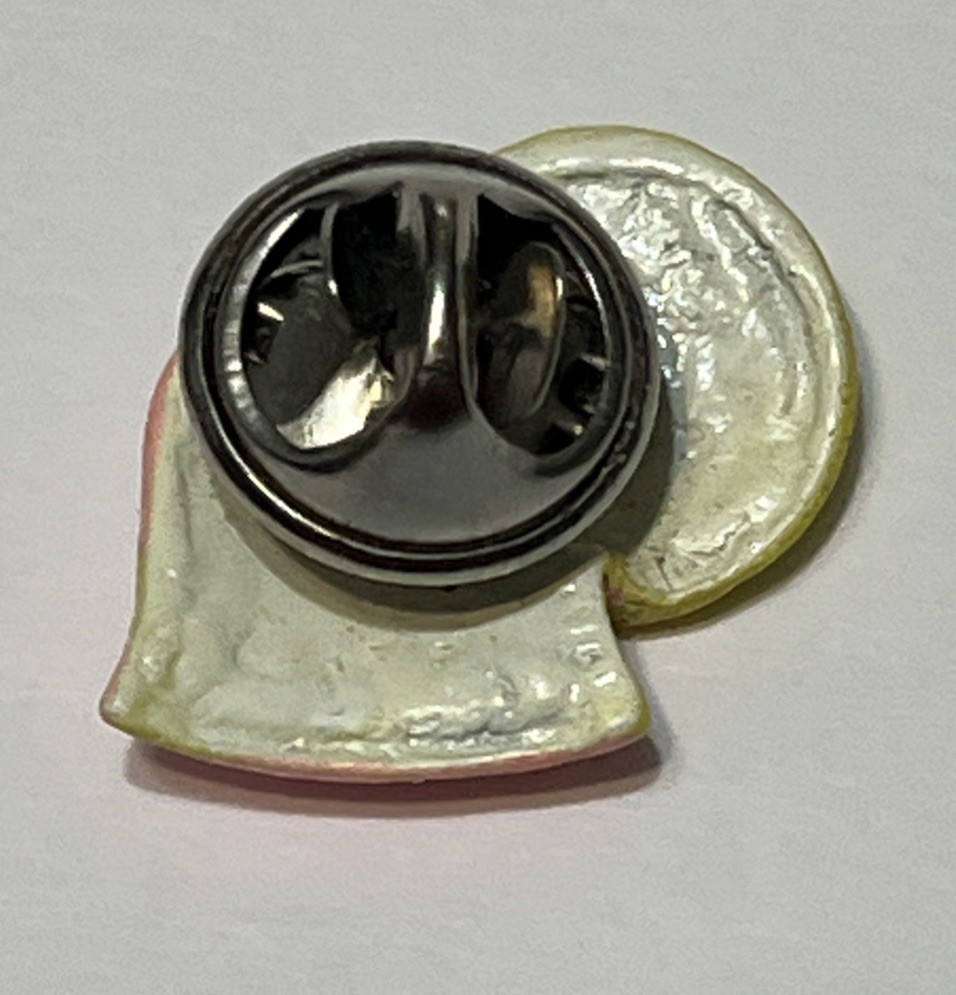 Googly Eye PAC-MAN Pink Ghost Push Pin Tie Tack