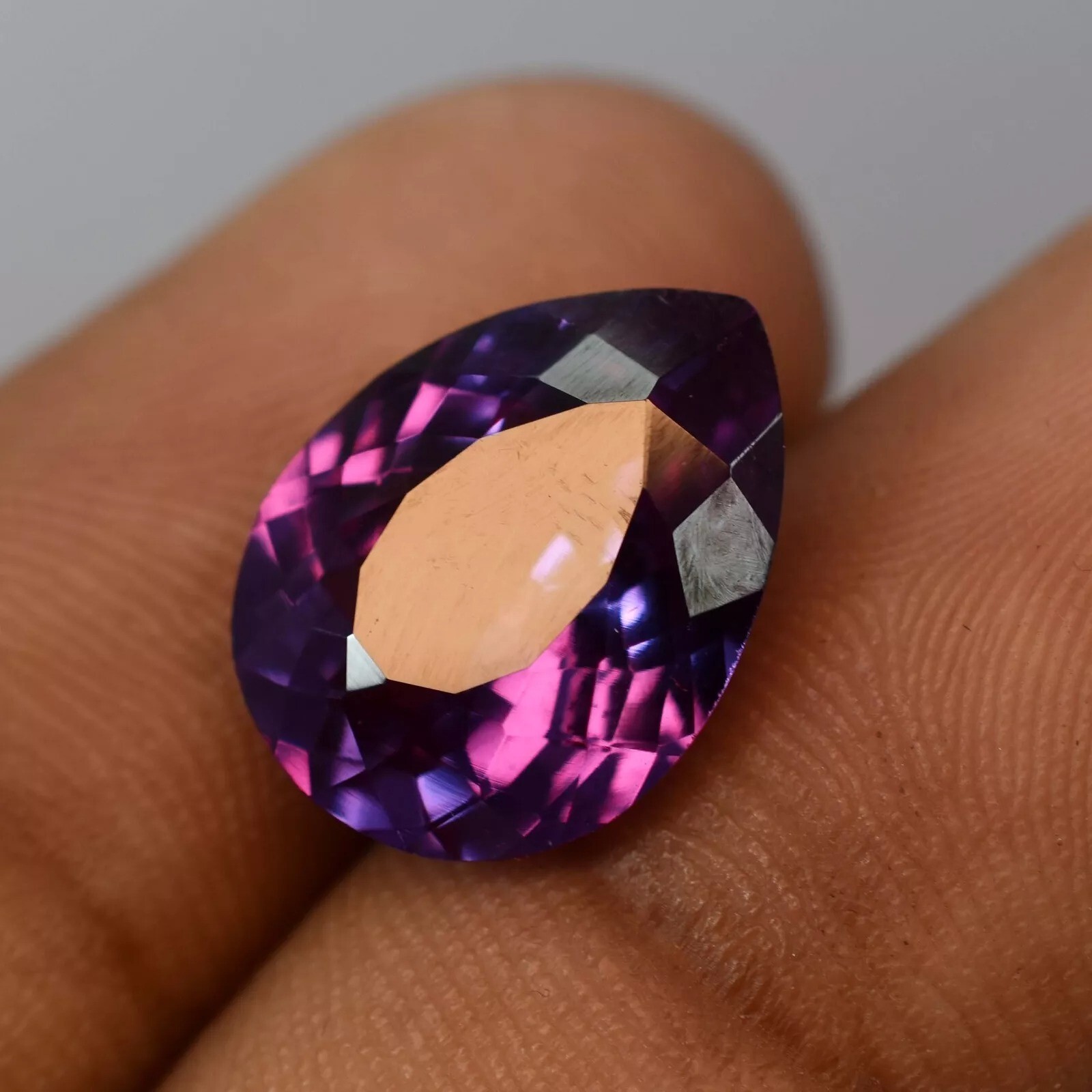 Natural Alexandrite Pear Cut 6.80 Ct Color Changing EGL Certified Loose Gemstone