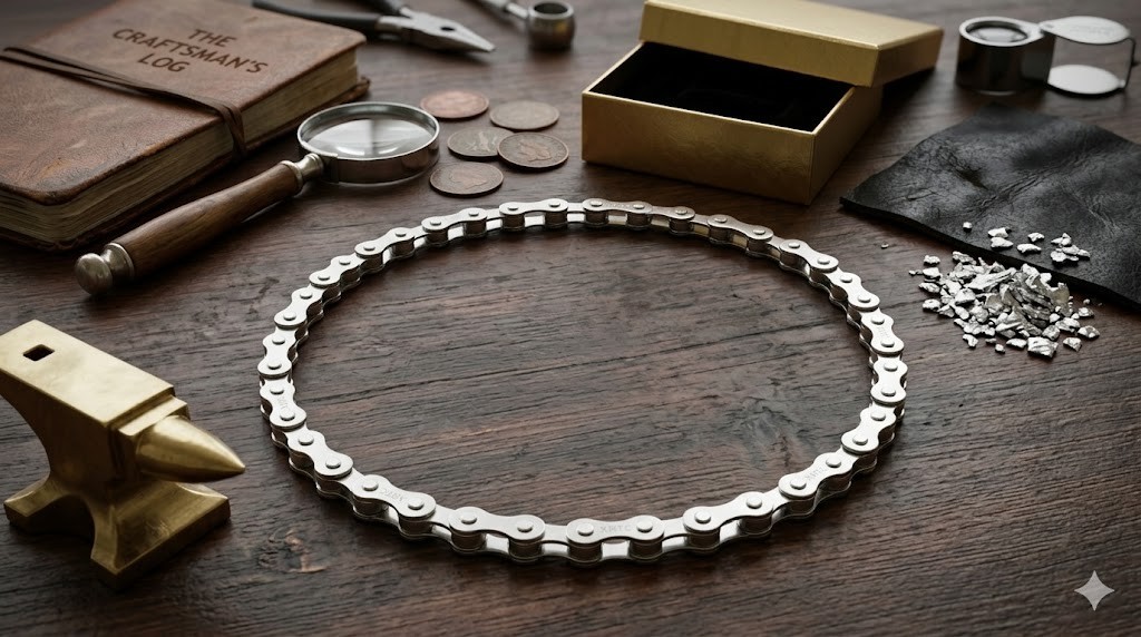 HD Bike Chain Necklace Choose Color Heavy Hardware Industrial Biker Free Bonus