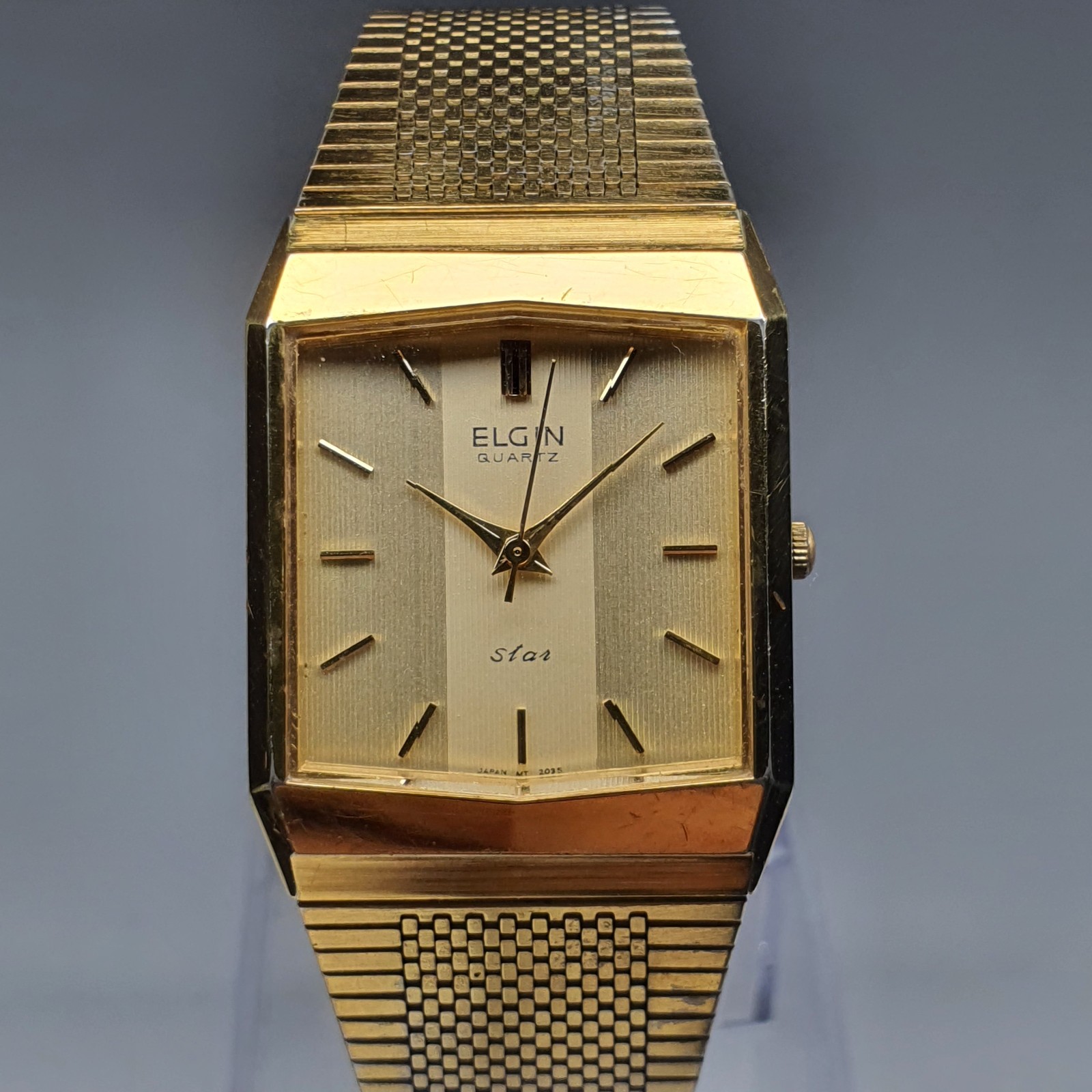 Elgin “Star” (FO143) Cut-Glass Japan-Made Dress Watch Miyota (Citizen) cal.2035