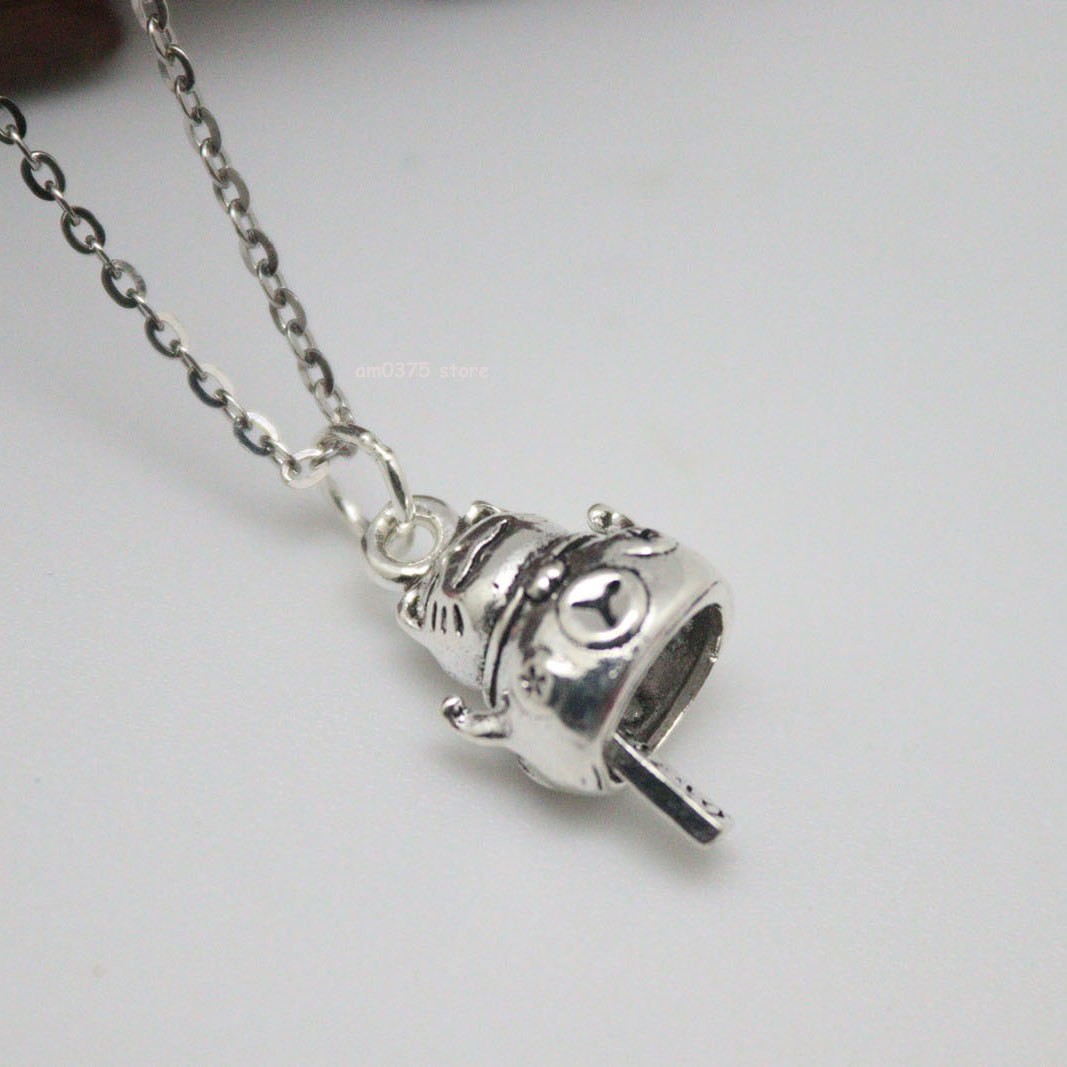 Real 925 Sterling Silver Women Men Lucky Coin Cat Bell Pendant Accessory 22*11mm