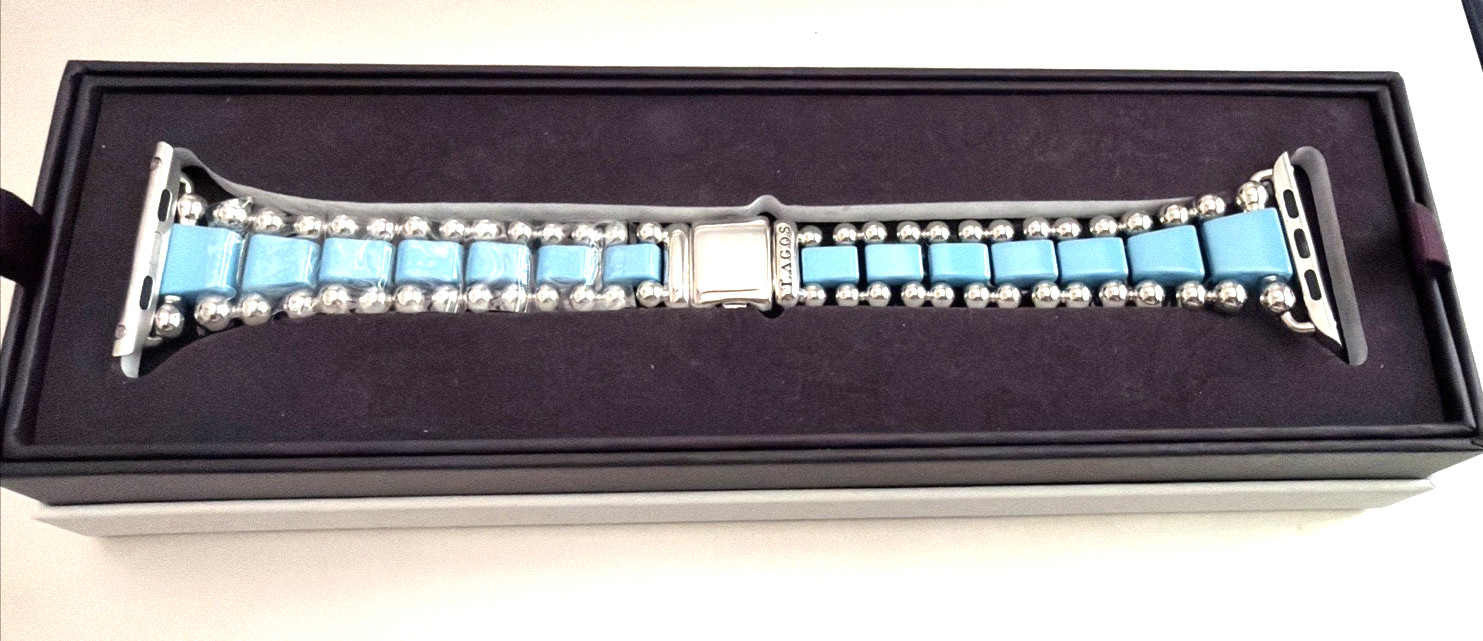 LAGOS Bold Caviar 7mm Rope Bracelet in Sterling Silver MEDIUM 7 NEW $650.00