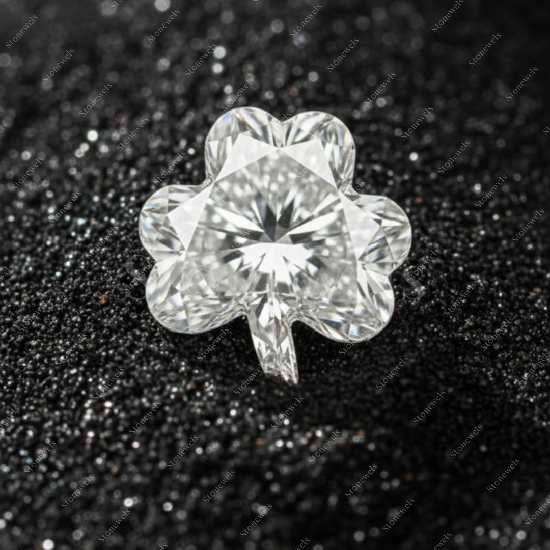Clover Lab Grown Diamond Fancy Cut IGI Certified VVS-VS DEF CVD HPHT 1 carat