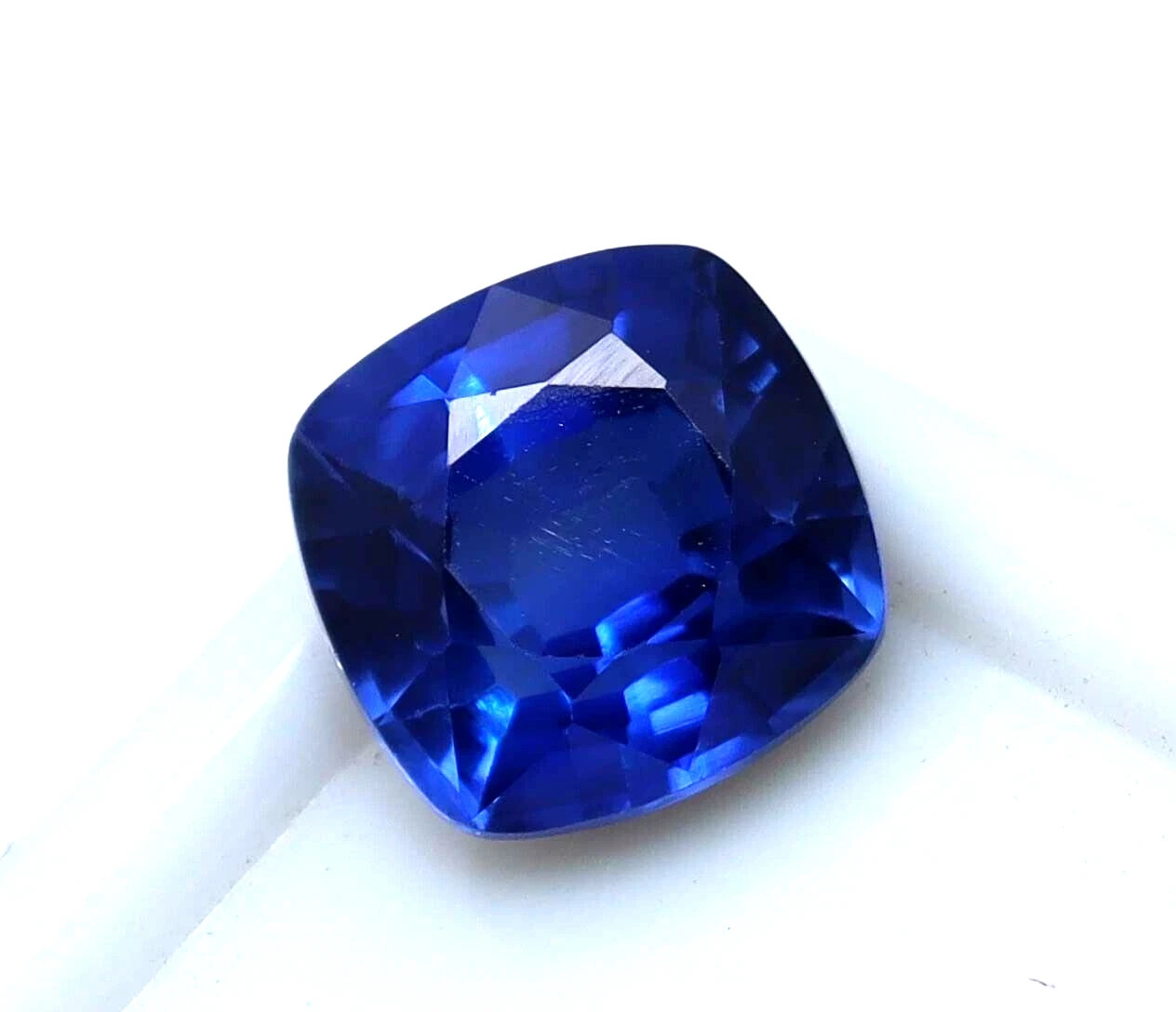 8.85 Ct AGL Certified Natural Blue Sapphire Cushion Cut Loose Faceted Gemstone