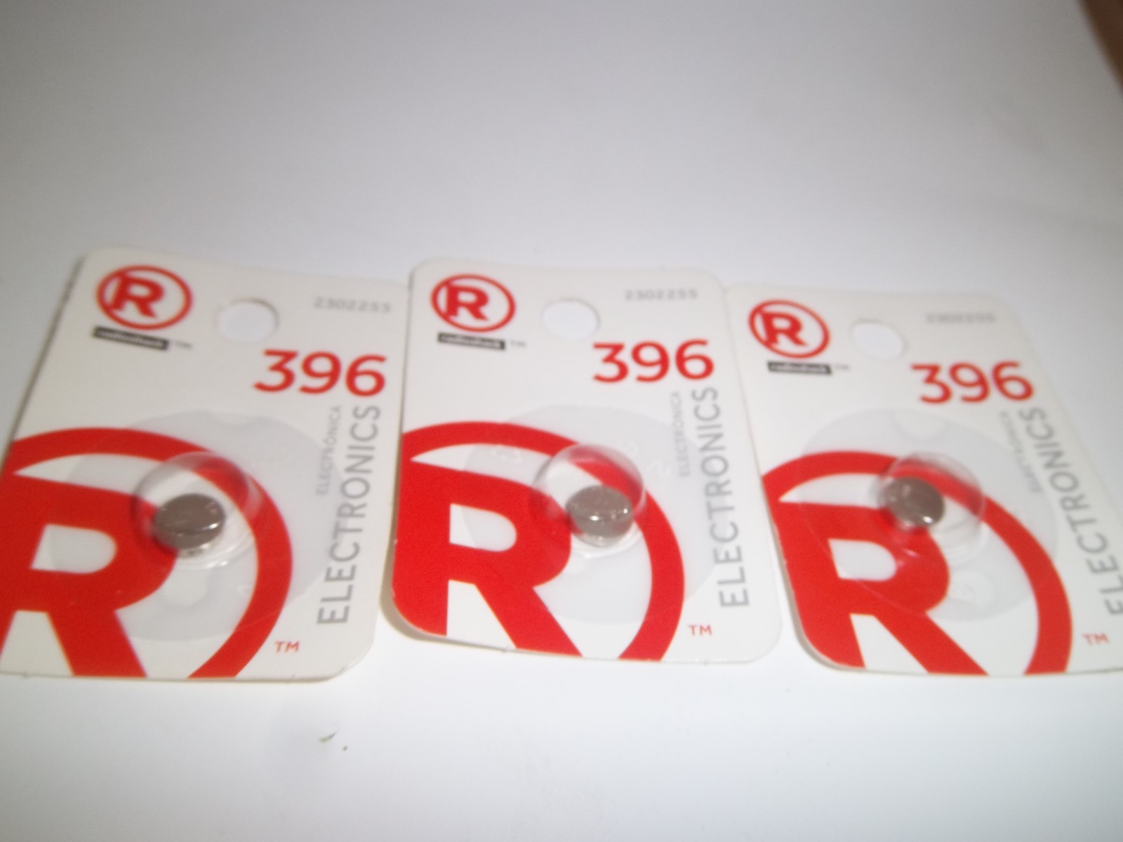 RADIO SHACK 2302255 (LOT-OF-3) 396 1.55V WATCH BATTERIES