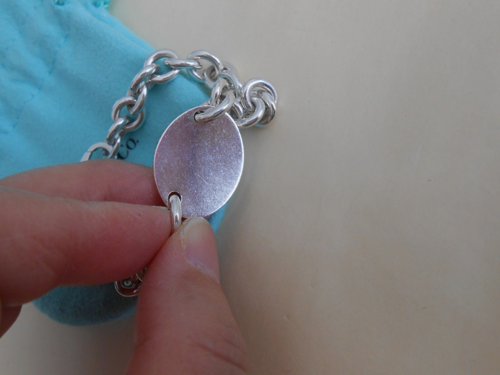 Tiffany & Co. Return to Tiffany Oval Tag Bracelet 8.25”