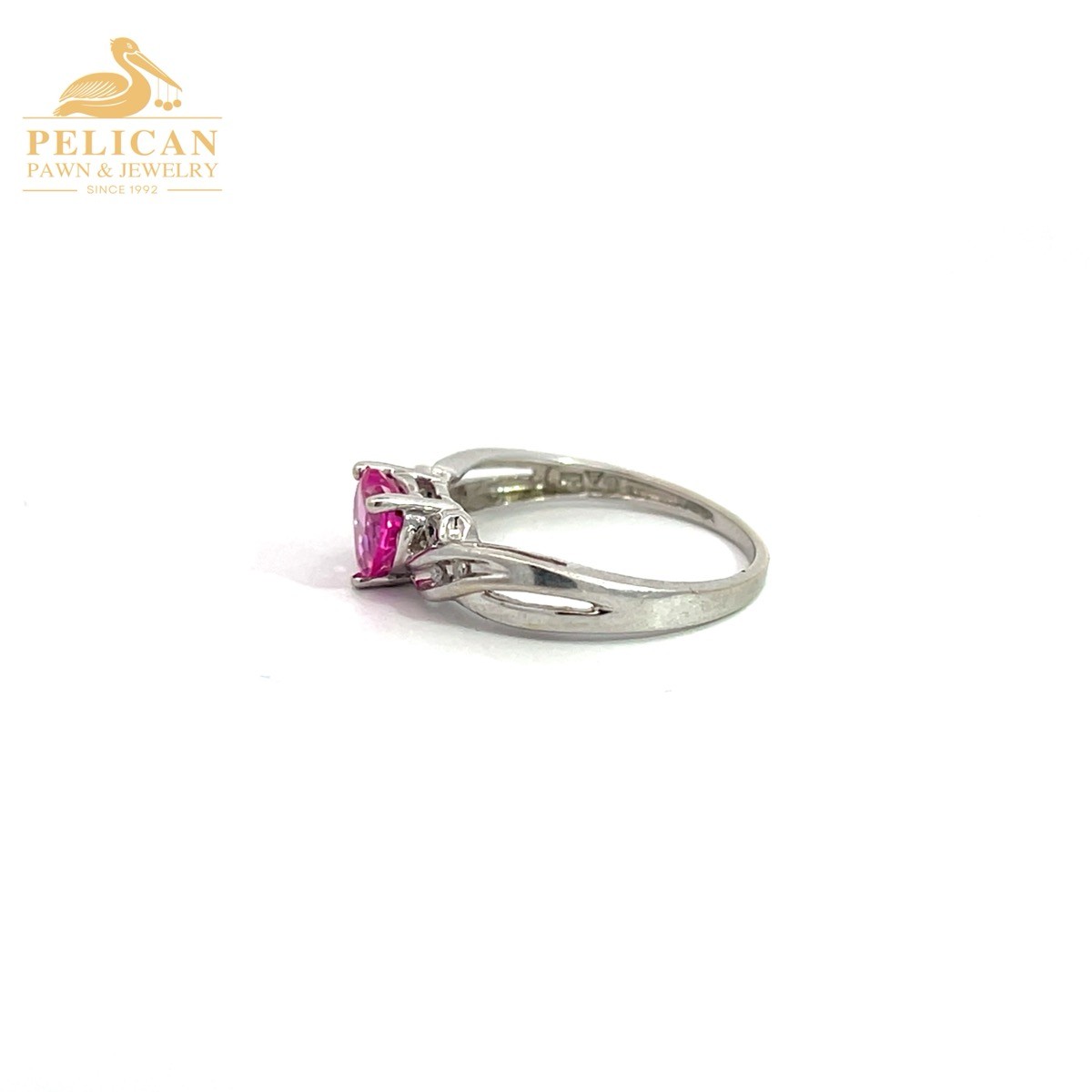 10KT Gold Diamond & Tourmaline Heart Ring, .012CTW (le-rebel) (PPJ053953)