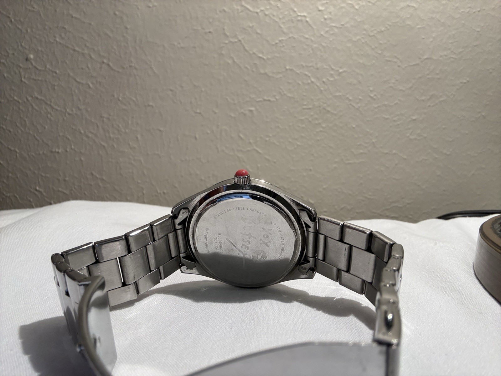 Wittnauer Women’s Quartz Stainless Steel Watch Gem-Set Bezel Arabic 30m