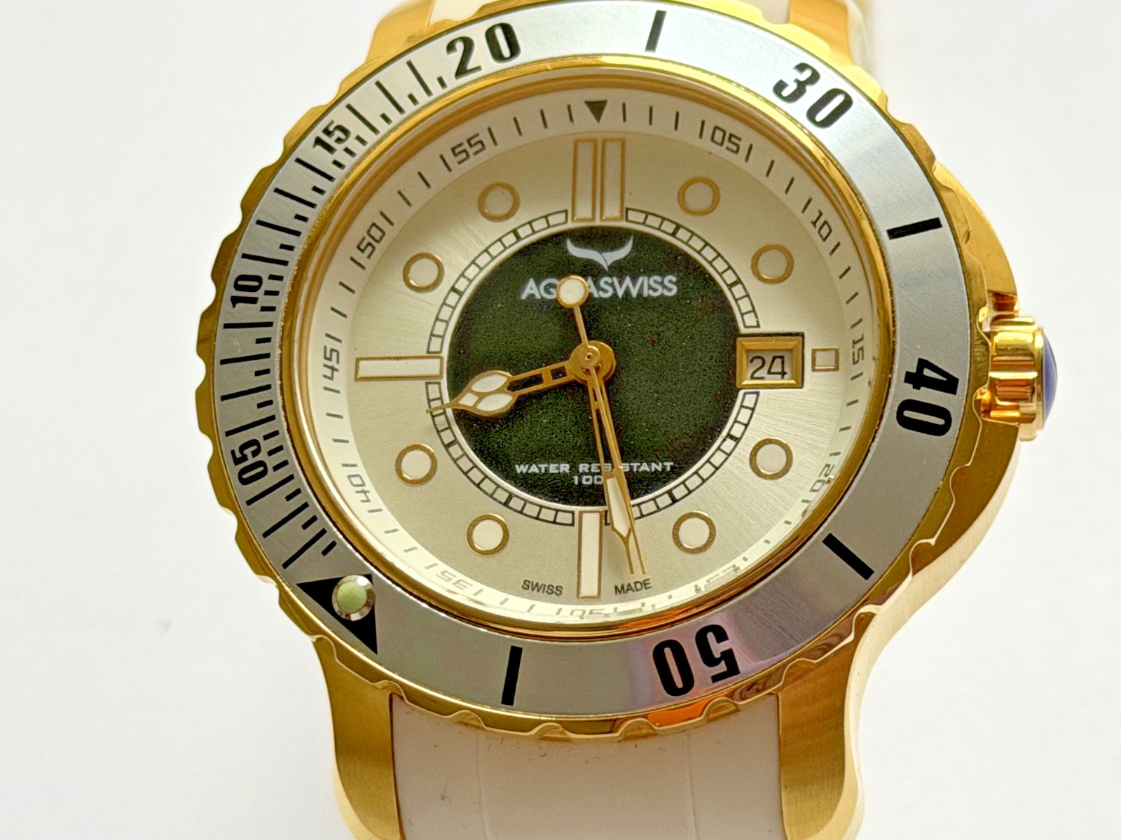 AQUASWISS RUGGED RUO996G 0498 QUARTZ SWISS MOVEMENT MEN”S WATCH