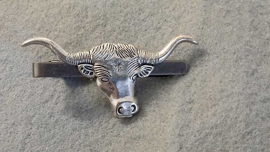 Vintae Style Bull Tie Clip Clasp Bar Great Gift Birthday Every Day
