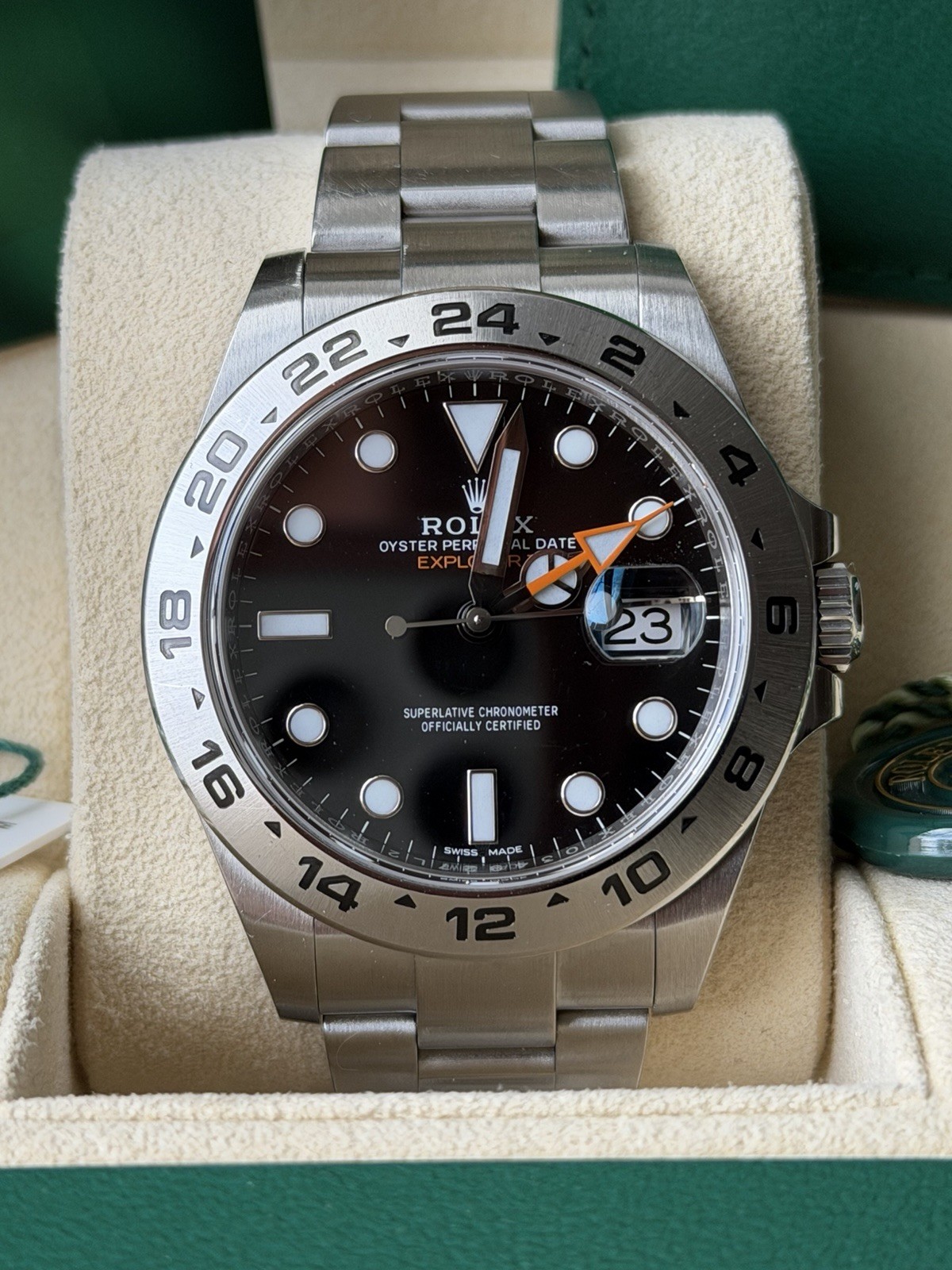 2020 Rolex Explorer 216570 Oyster Bracelet with Bezel Black FULL SET