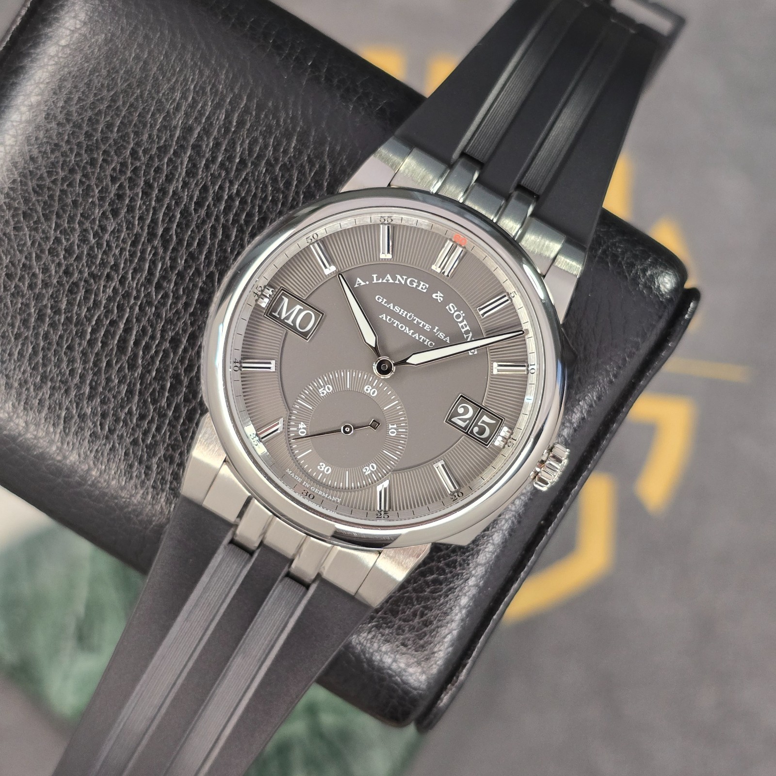 A. LANGE & SOHNE ODYSSEUS 40.5MM 363.068 18K WHITE GOLD GREY DIAL B&P