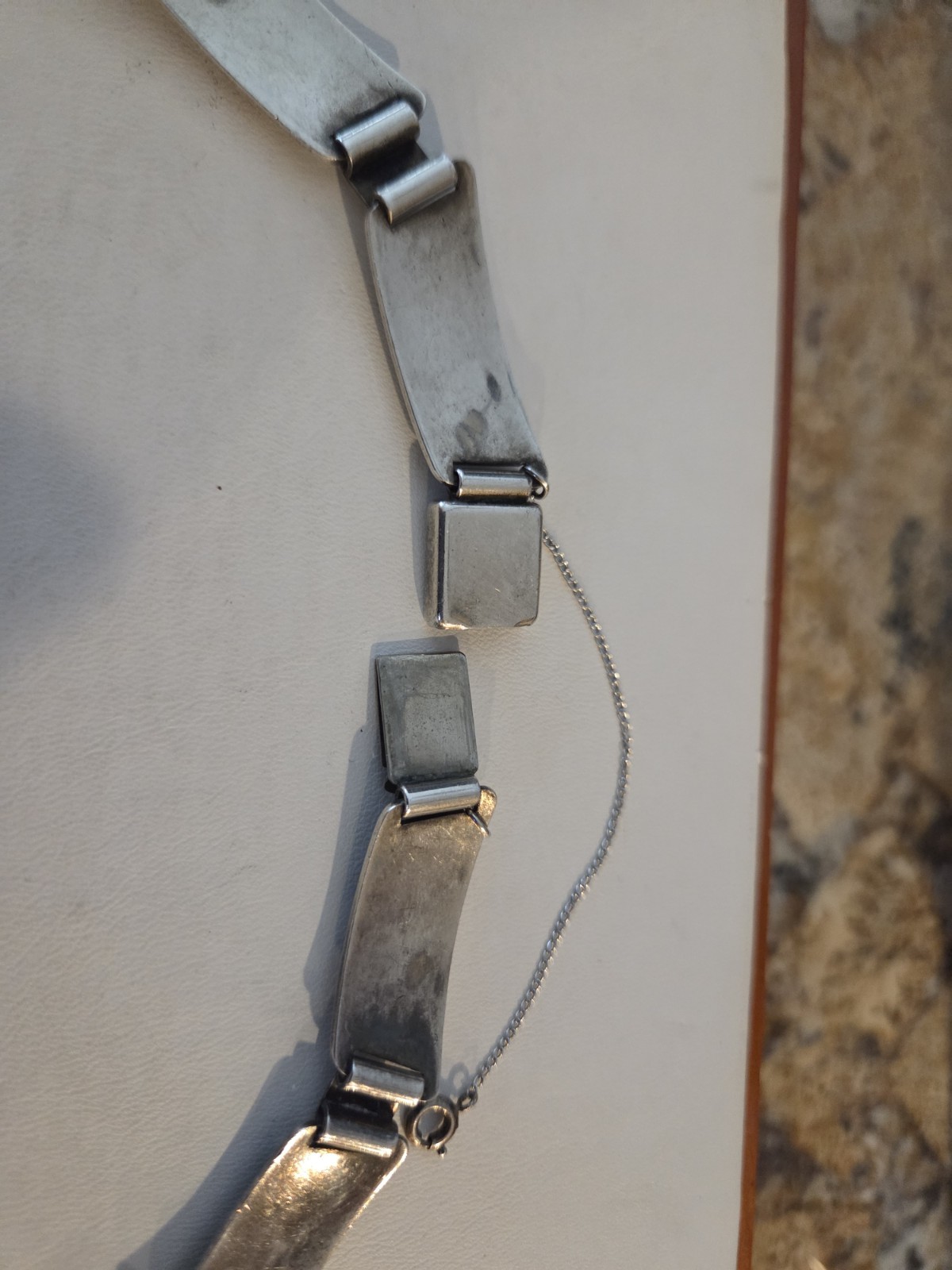 Laurence Foss Sterling Silver Necklace and Bracelet Set 95 Grams #450