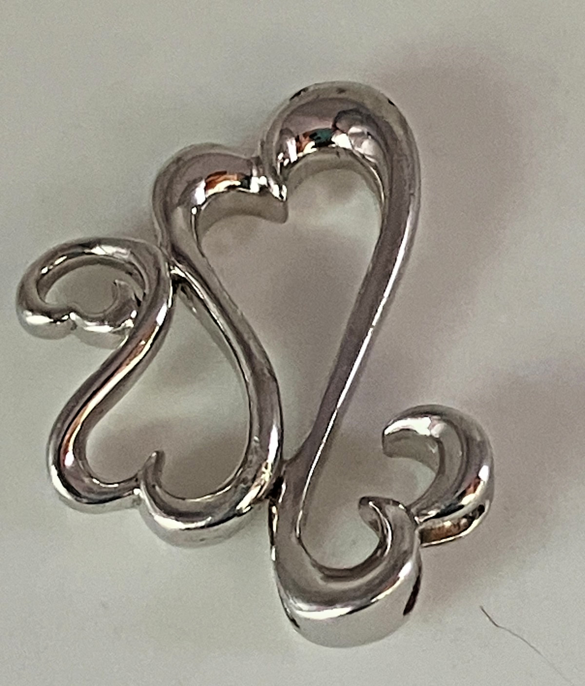 Jane Seymour Sterling Silver 925 JWBR Open Heart Pendant