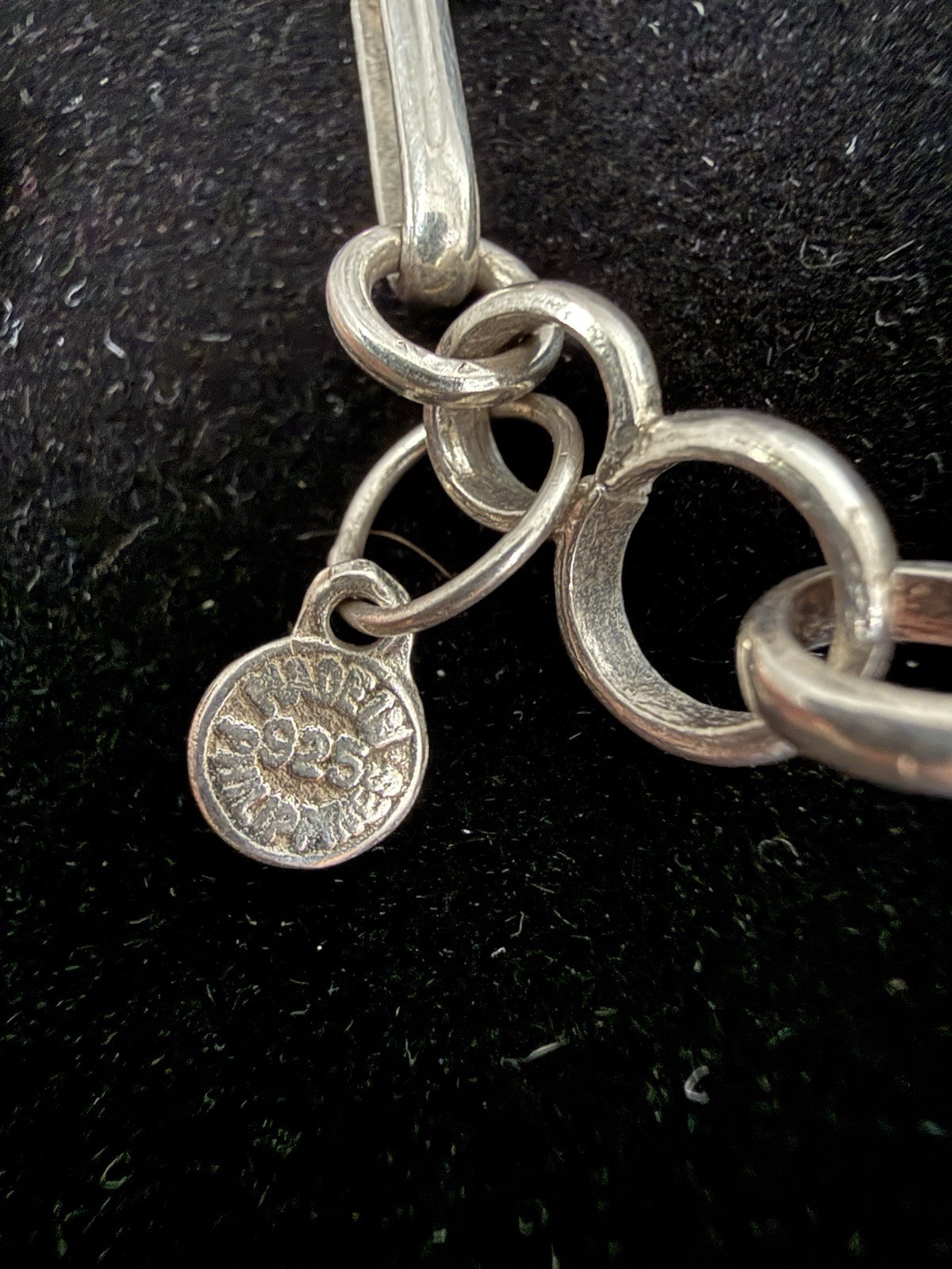 Sterling Silver Elongated Cable Chain Necklace 20” Made In The Philippines 25.8G