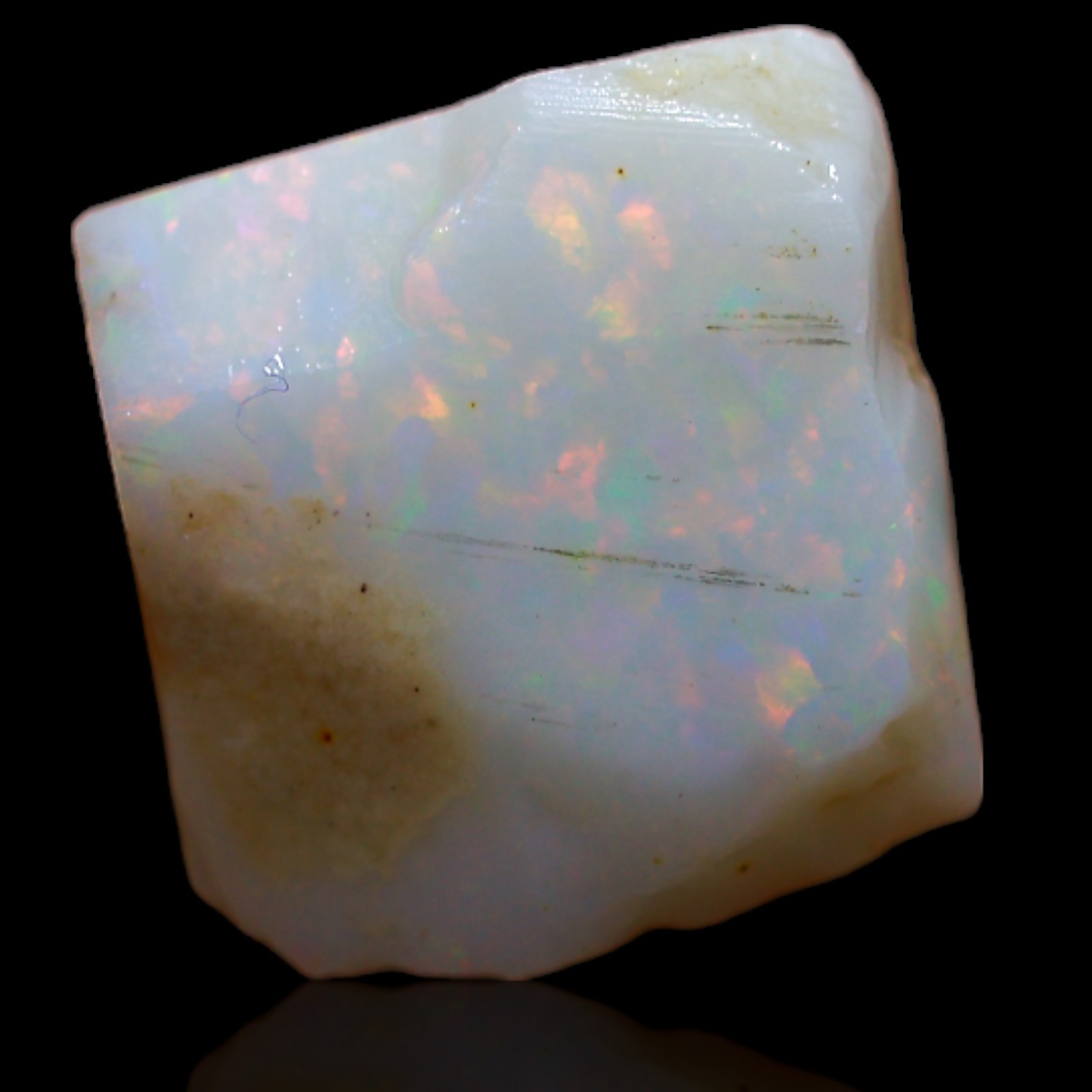 6.90 Cts Fire Opal Handcrafted Gemstone Jewelry Making Rough Natural 11x11x6 mm