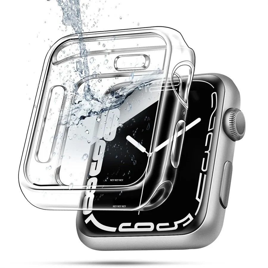 Case For Apple watch Series 7/8/9 45mm 41mm 44mm 40mm 42mm 38mm All-around TPU C