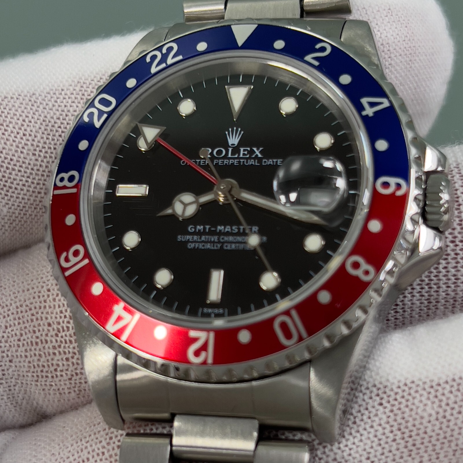 Rolex GMT Master Pepsi 16700 40mm Red Blue Bezel Stainless Steel