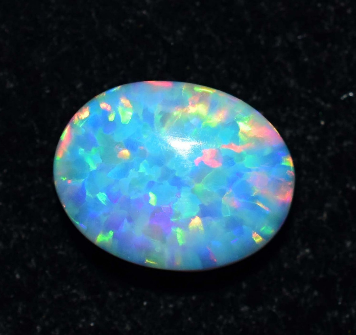 Natural Ethiopian Fire Opal 6.30 CT AGL Certified Play Of Color Loose Gemstone