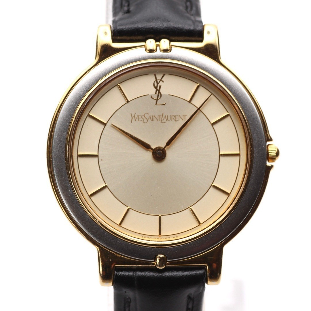 Yves Saint Laurent Ladies Quartz Watch New Band Authentic Japan Vintage