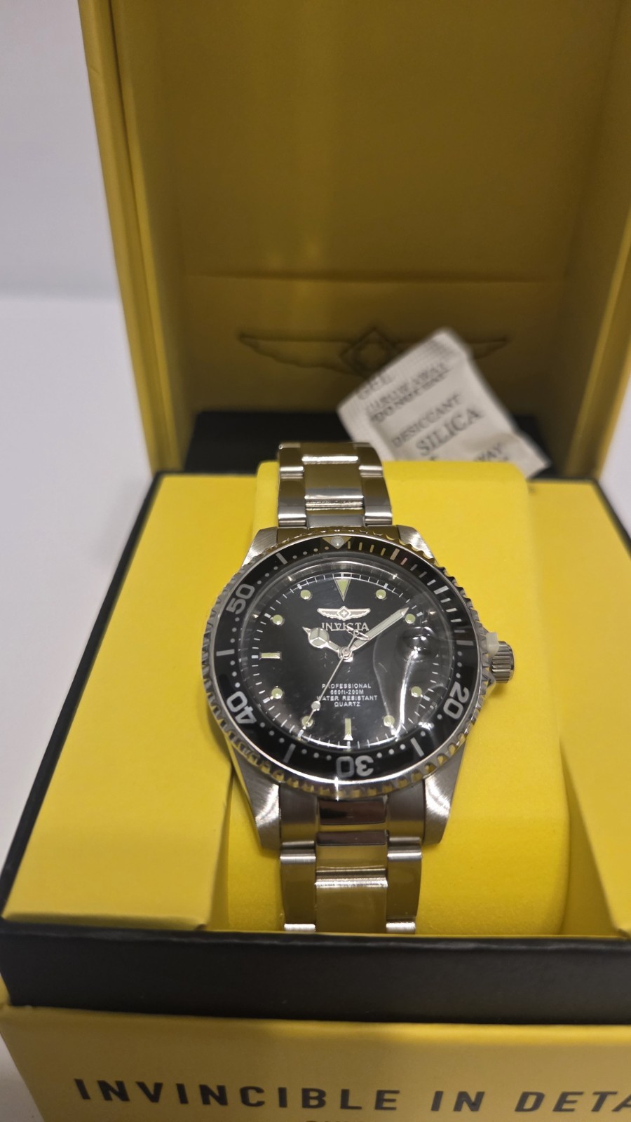 Invicta Pro Diver Anchoris Men’s Watch 37.5mm Black Dial Steel