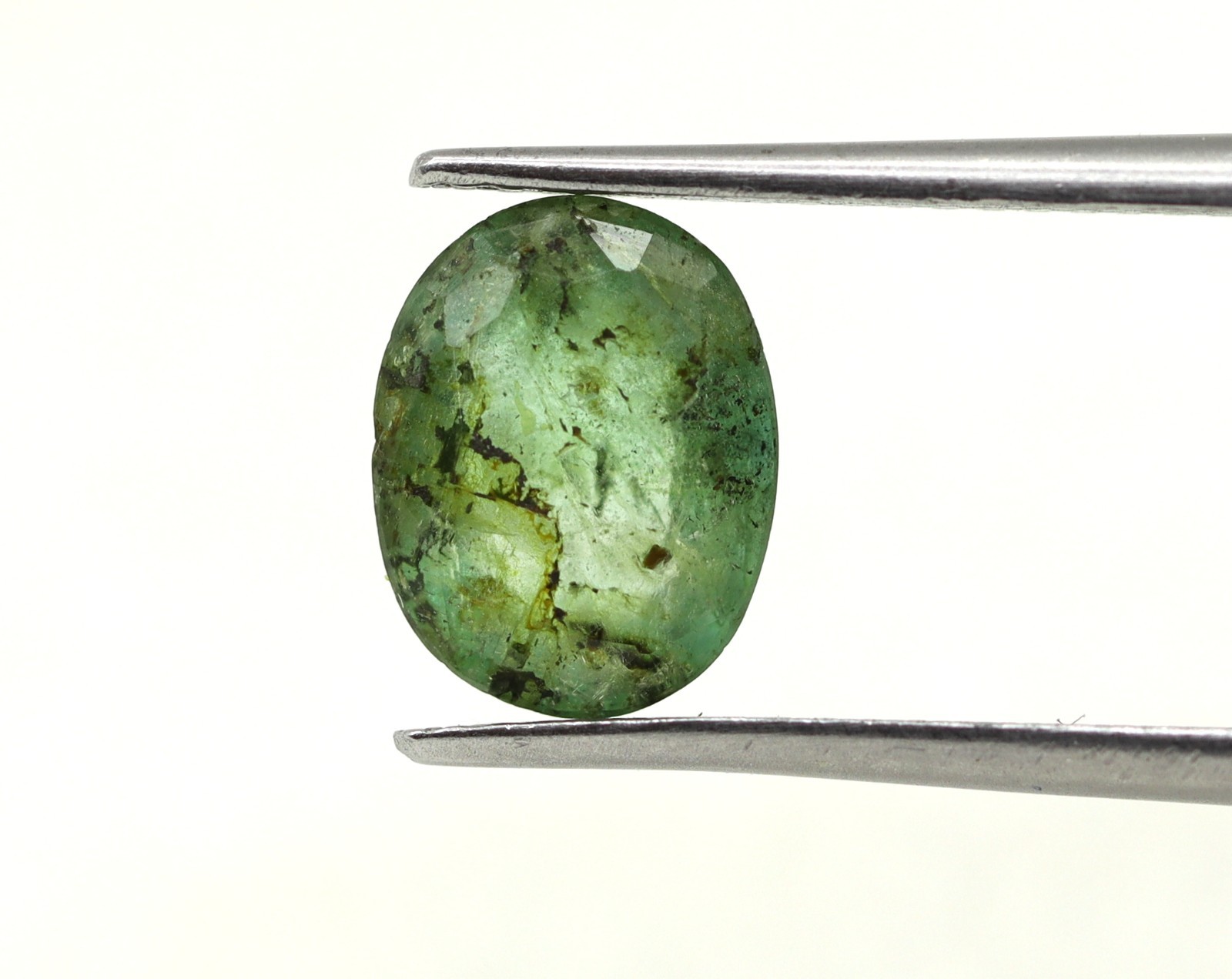 1.60 Ct Natural Green Emerald Untreated Oval Cut 9×7 mm Brazil Loose Gemstone