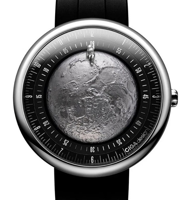 CIGA design Moon Walker Edition U055-TIGR-6B Automatic Titan Watch 46 mm