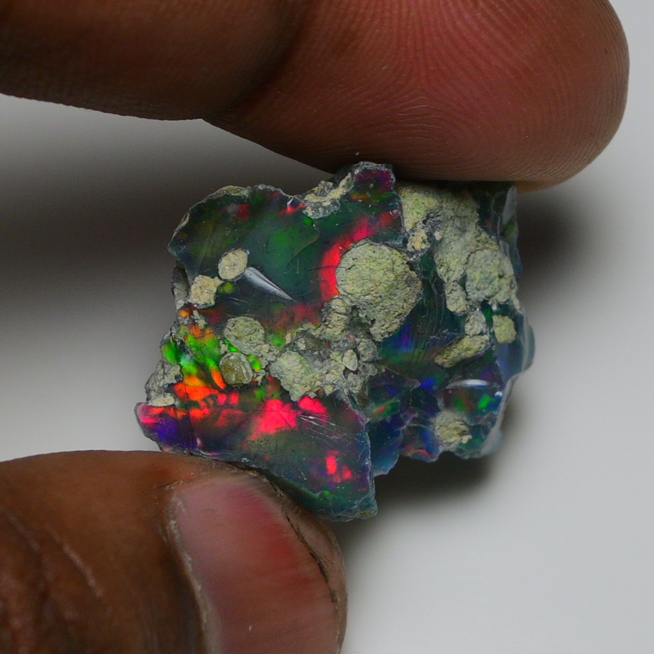 20.00 Ct Natural Black Ethiopian Opal Rough – Ideal for Jewelry, Smoked Opal Raw