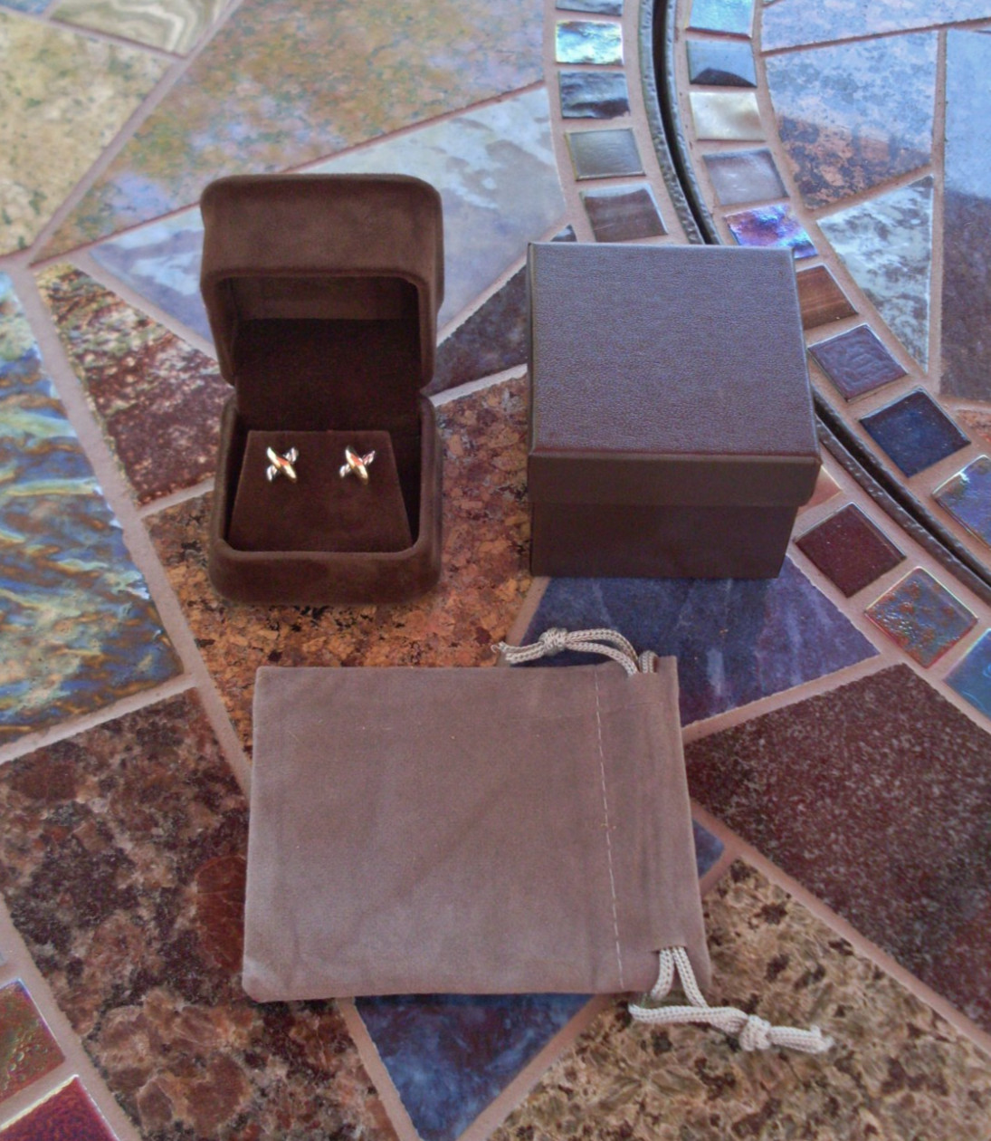 Current Item David Yurman Petite X Earrings – DY Backs – 18K Gold Posts
