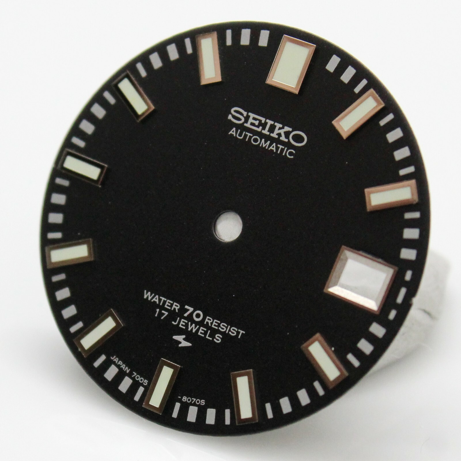 Resist Black Dial Seiko Diver 7005 8052 8050 Poor Man’s 62MAS 70 meter 17j Green