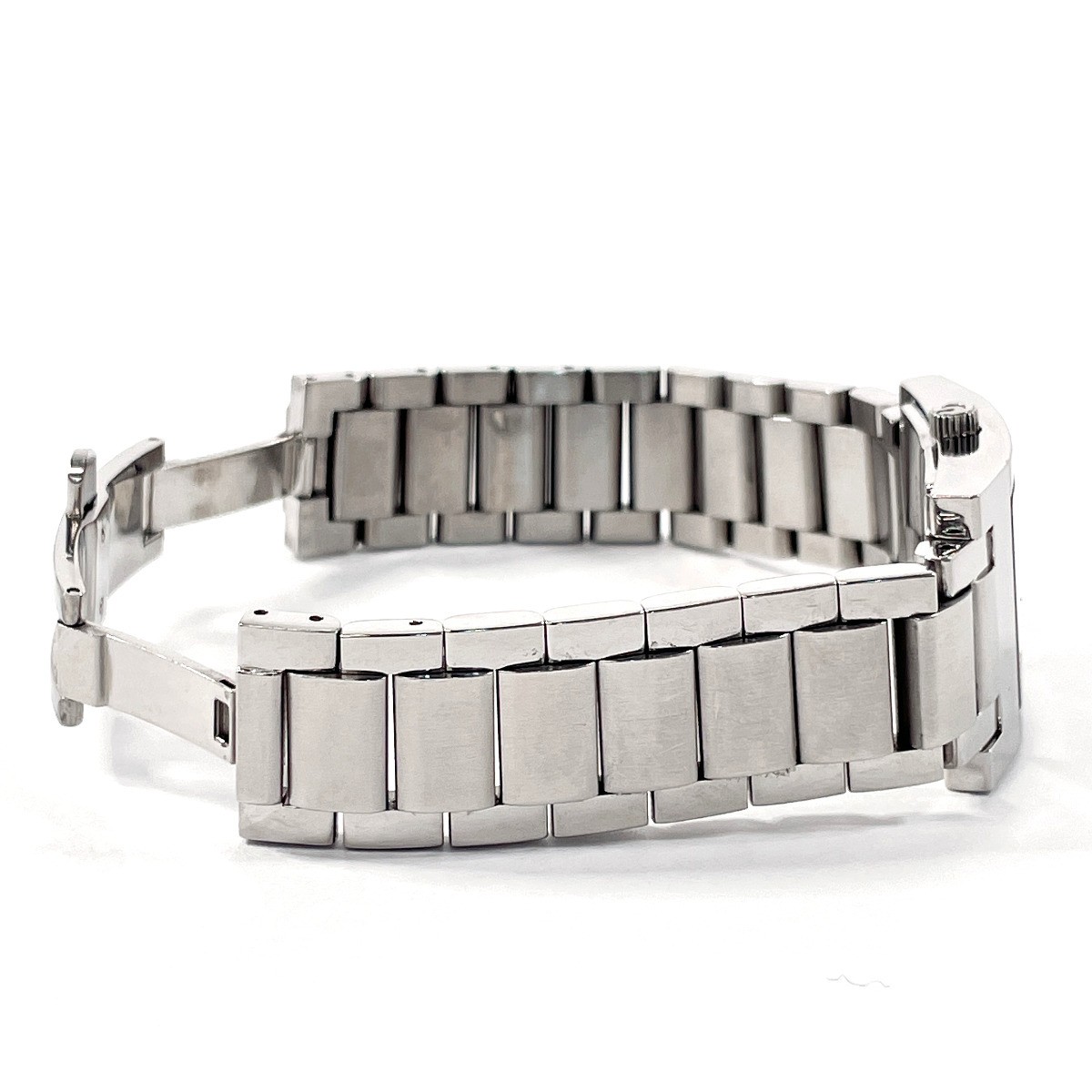 GUCCI GUCCI Watch 7700L Stainless Steel Silver Quartz Square Face with Box