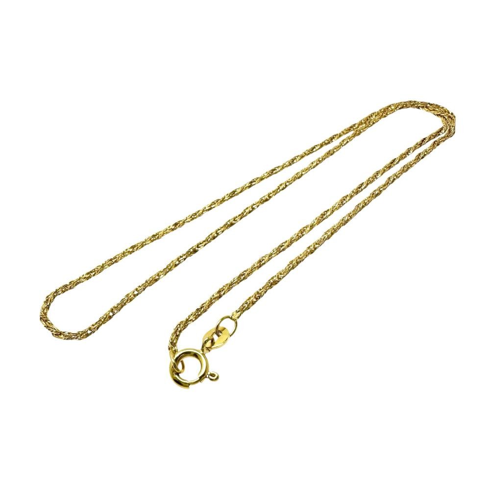 UNOAERRE Chain only Necklace K18 Gold 3.7g 15″ Women