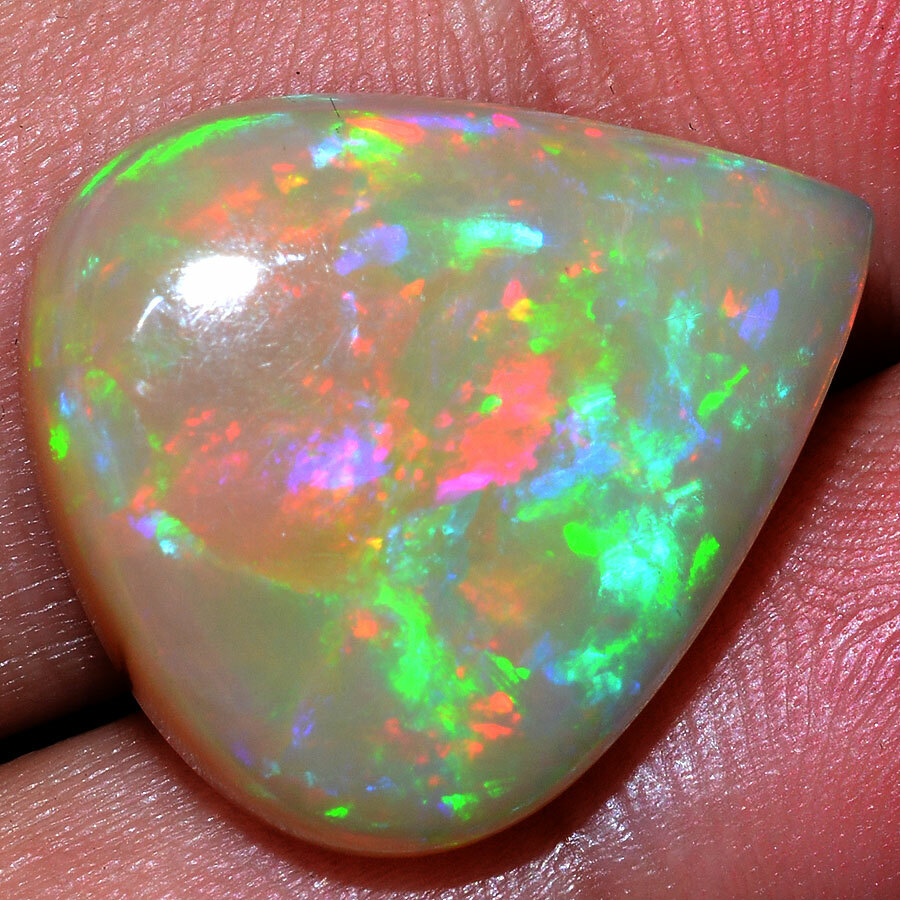 12.39 Cts Natural Ethiopian Opal Play of Colors GTL Certified AAA+ Quality Gem