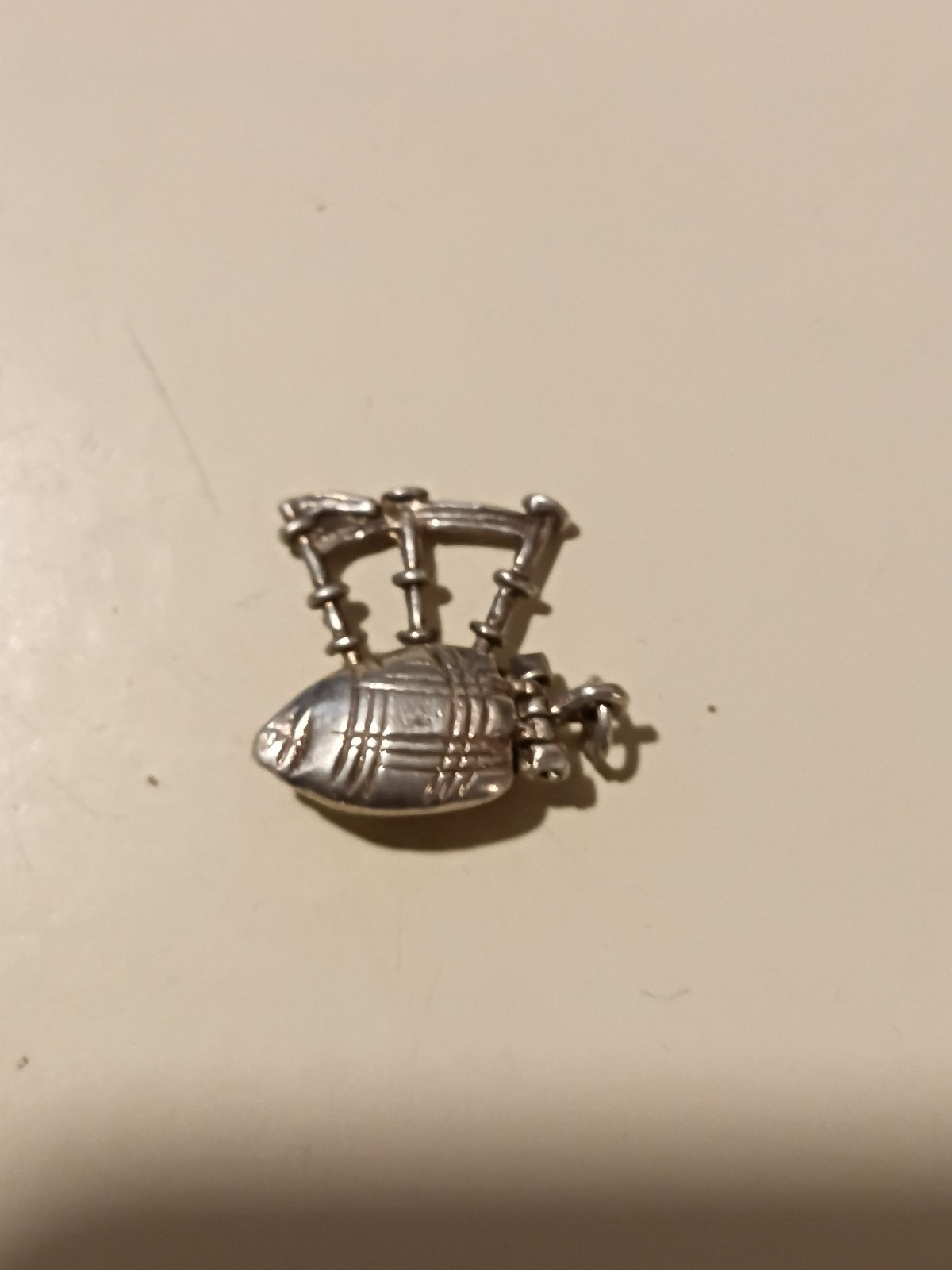 Vintage Metal Bagpipes Dangle Charm Pendant – Music Theme, No Stone, Charm Style