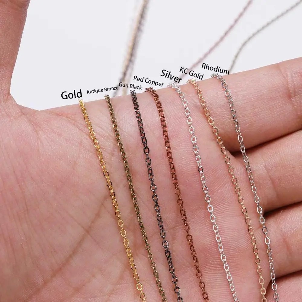 5m Necklace Chain Link Bracelet Chains Necklaces Supplies Jewelry Making Finding