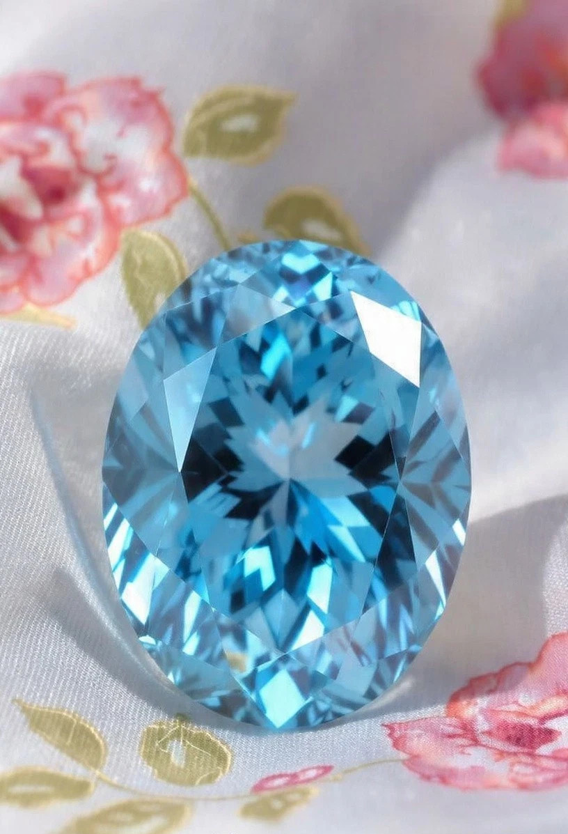 6.50 CT Natural Blue Diamond 10×14 mm 1 Pcs Oval Cut VVS1 D Grade Certified.