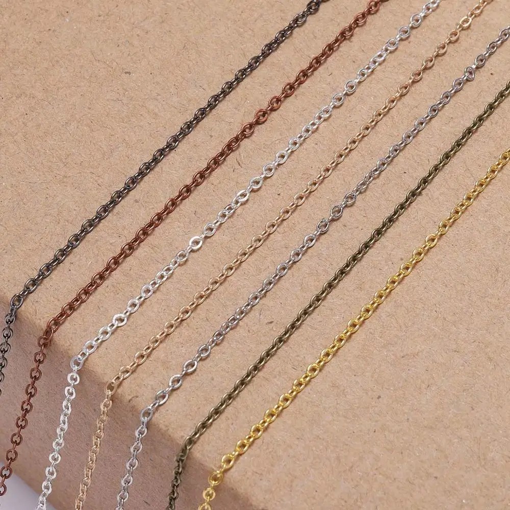 5m Necklace Chain Link Bracelet Chains Necklaces Supplies Jewelry Making Finding