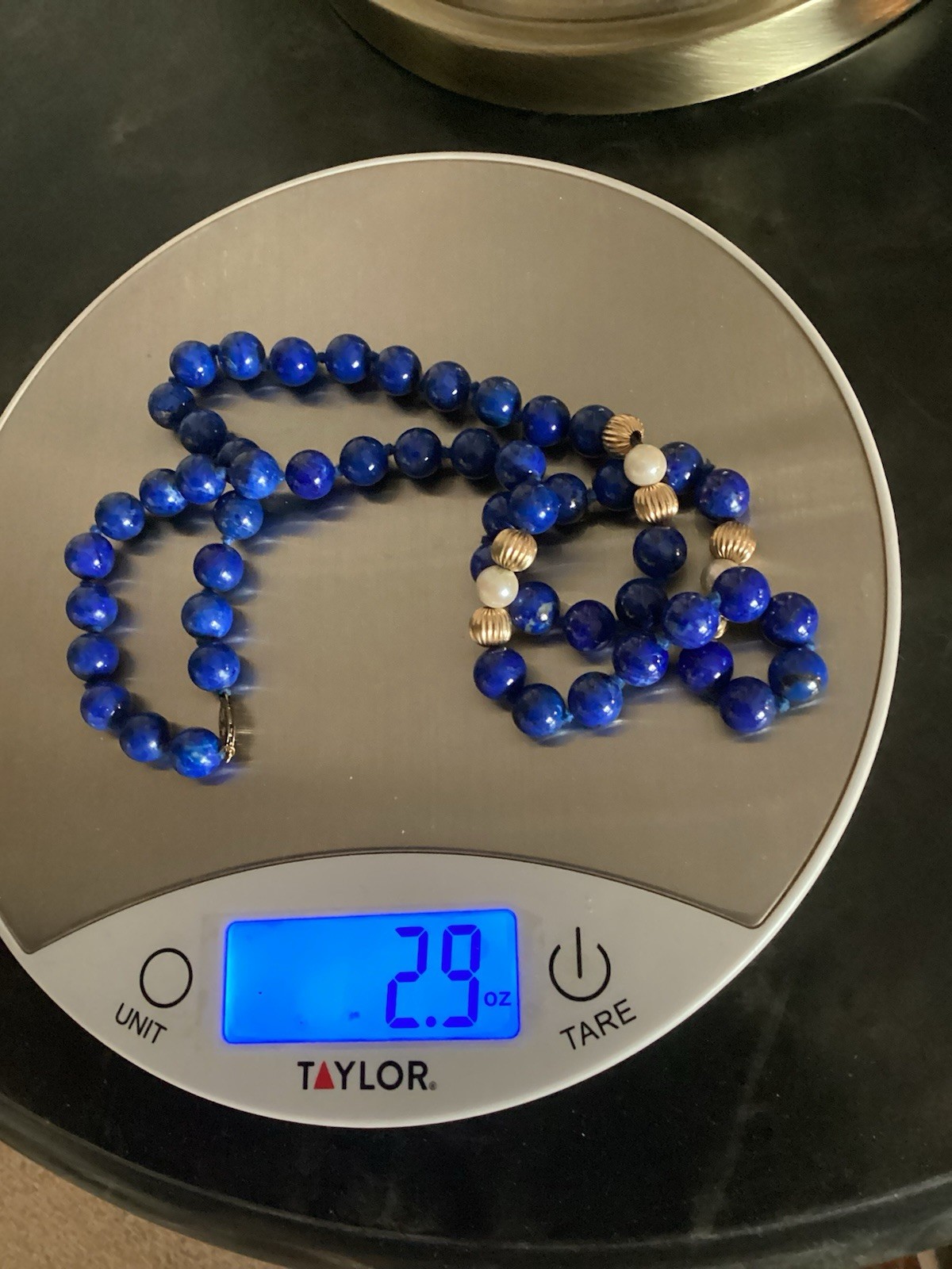 Lapis 24 Inch Long Necklace And 2 Pairs Matching Earrings In My Photos!