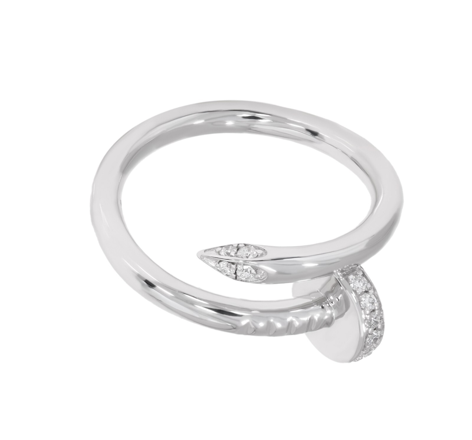 0.20 Carat Round Cut Lab Grown Diamond Engagement Ring in Sterling Silver