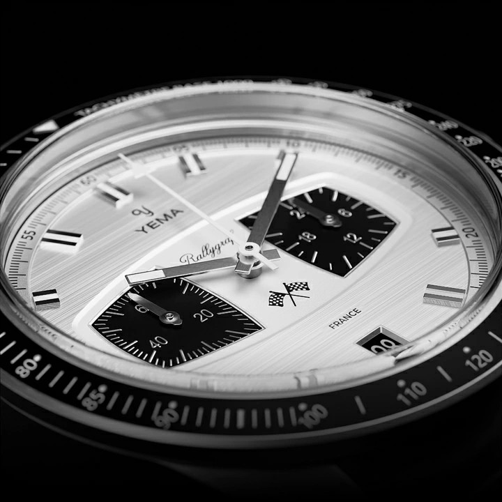 YEMA Watch YMHF1584-BM Rallygraph Mechaquartz SS Chronograph W40mm