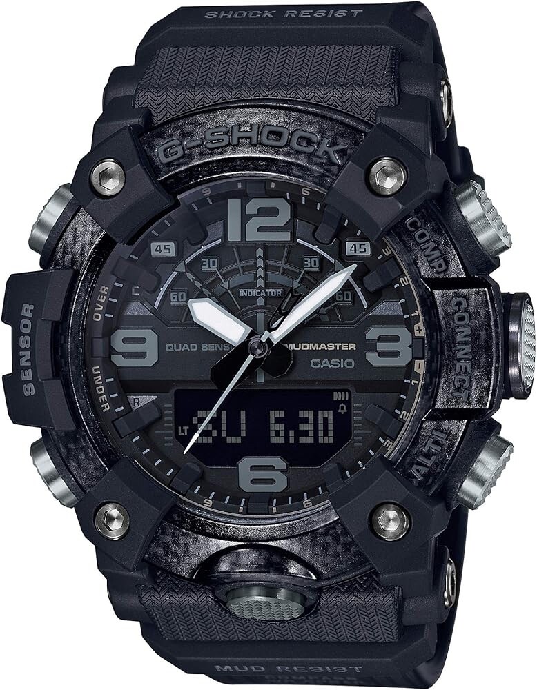 Genuine Casio G-Shock Mudmaster GG-B100 GGB100 black resin watch band strap