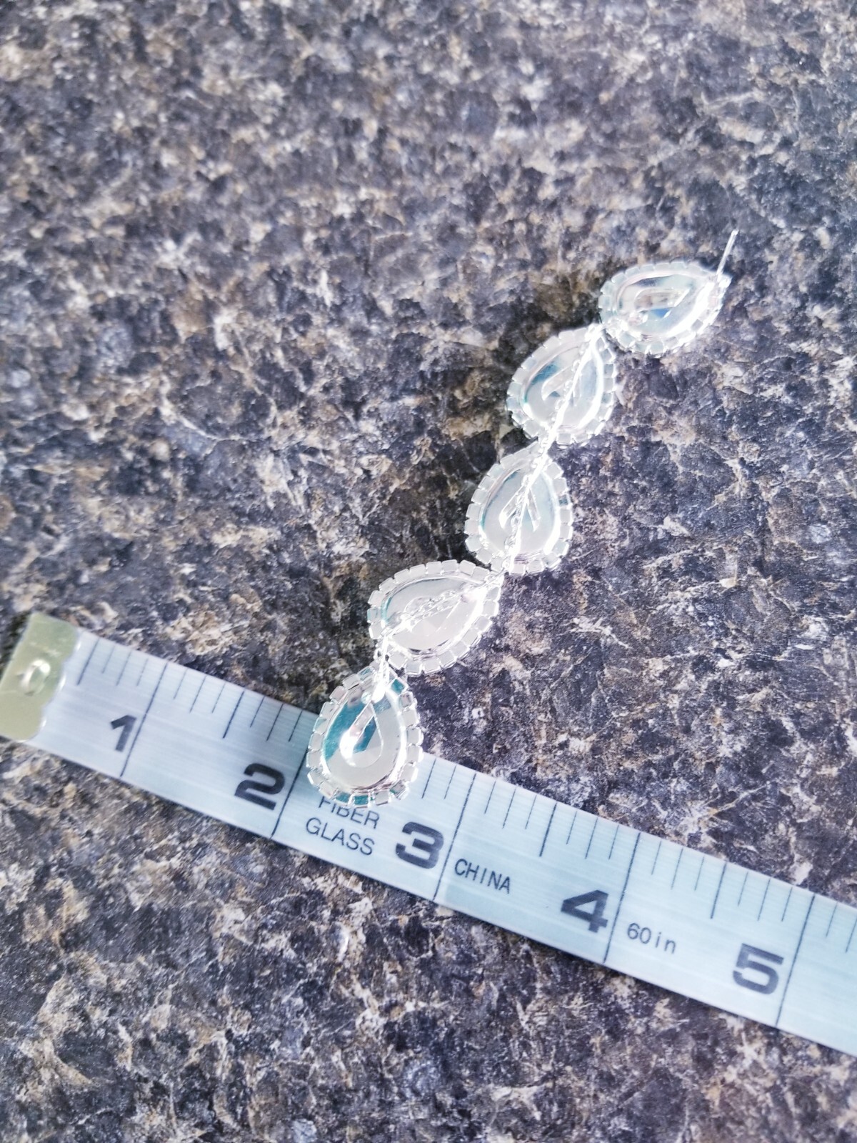 Bridesmaid Drop Dangle Chandelier Earrings 4.8 in Clear Rhinestone Pageant Prom