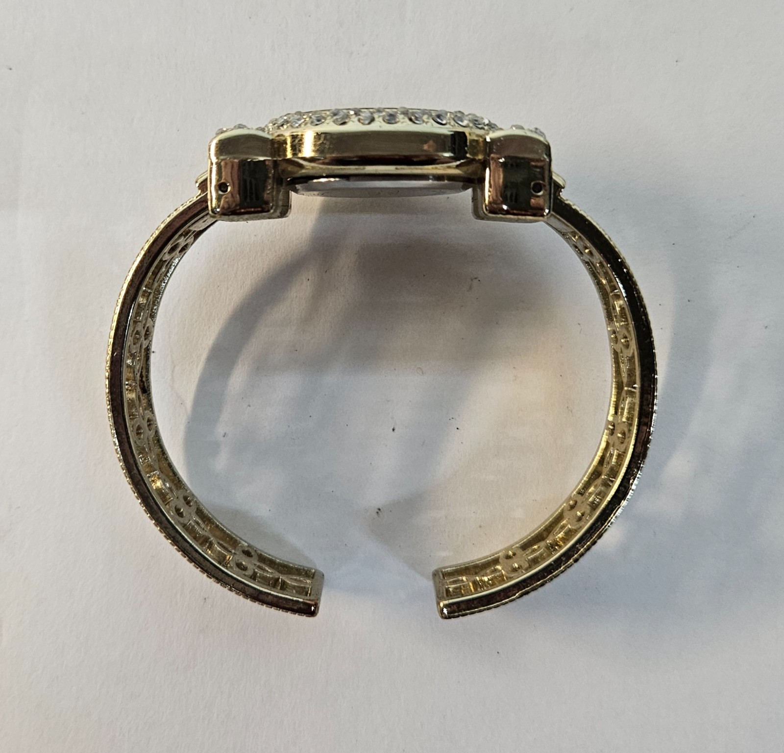 VIVANI Ladies Bracelet Watch w Sparkling Rhinestone Bezel NEEDS BATTERY