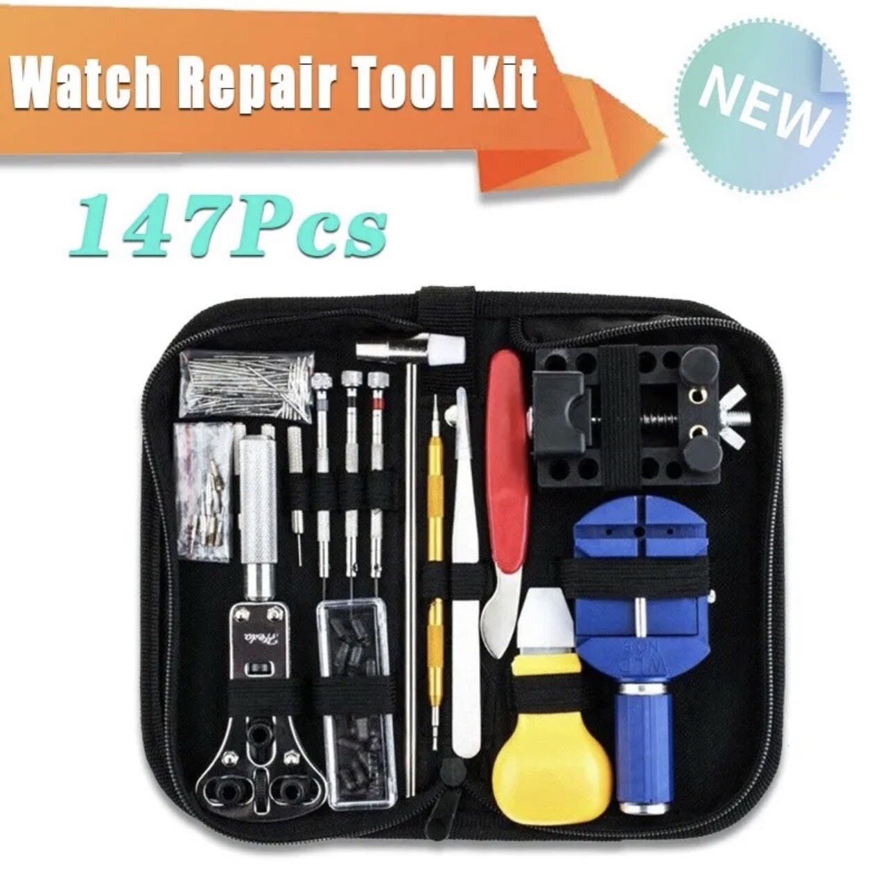 Watch Back Cover Case Opener Remover Battery Change Watchmaker Repair Tool Kit U