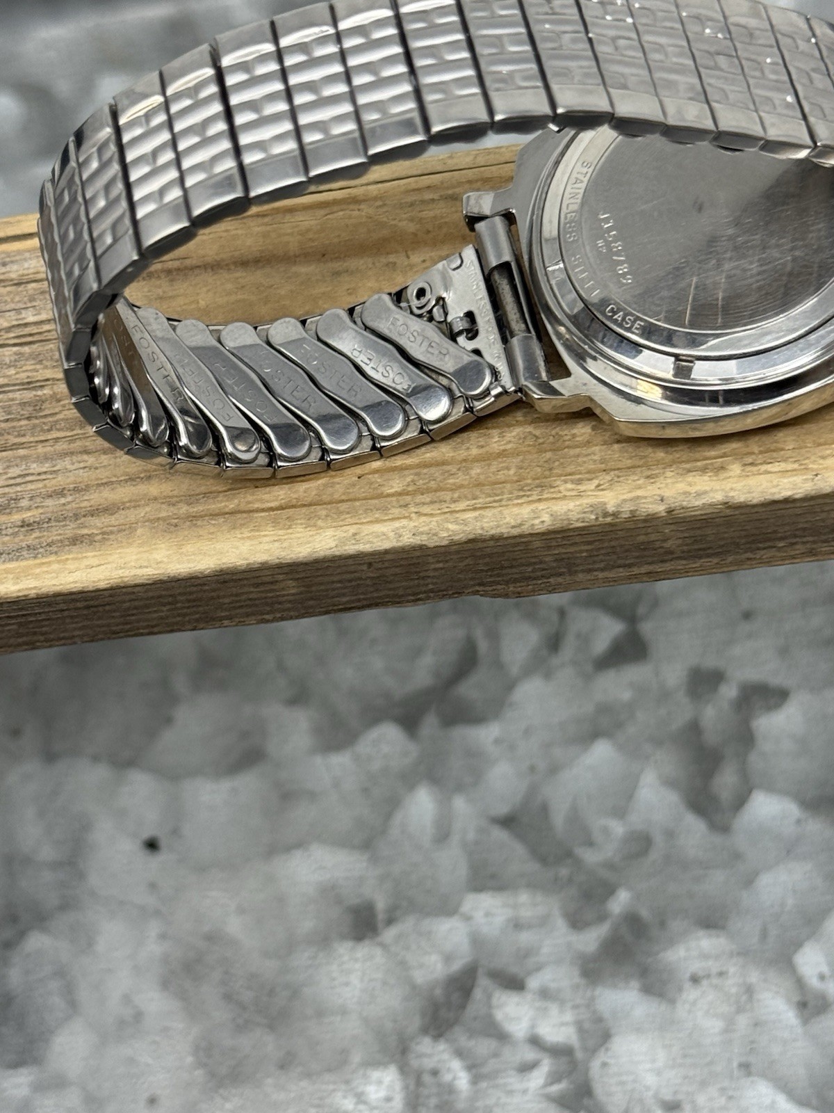 1972 BULOVA ACCUTRON CK 2181 Tuning Fork Watch, Serviced, Clean, Foster Band