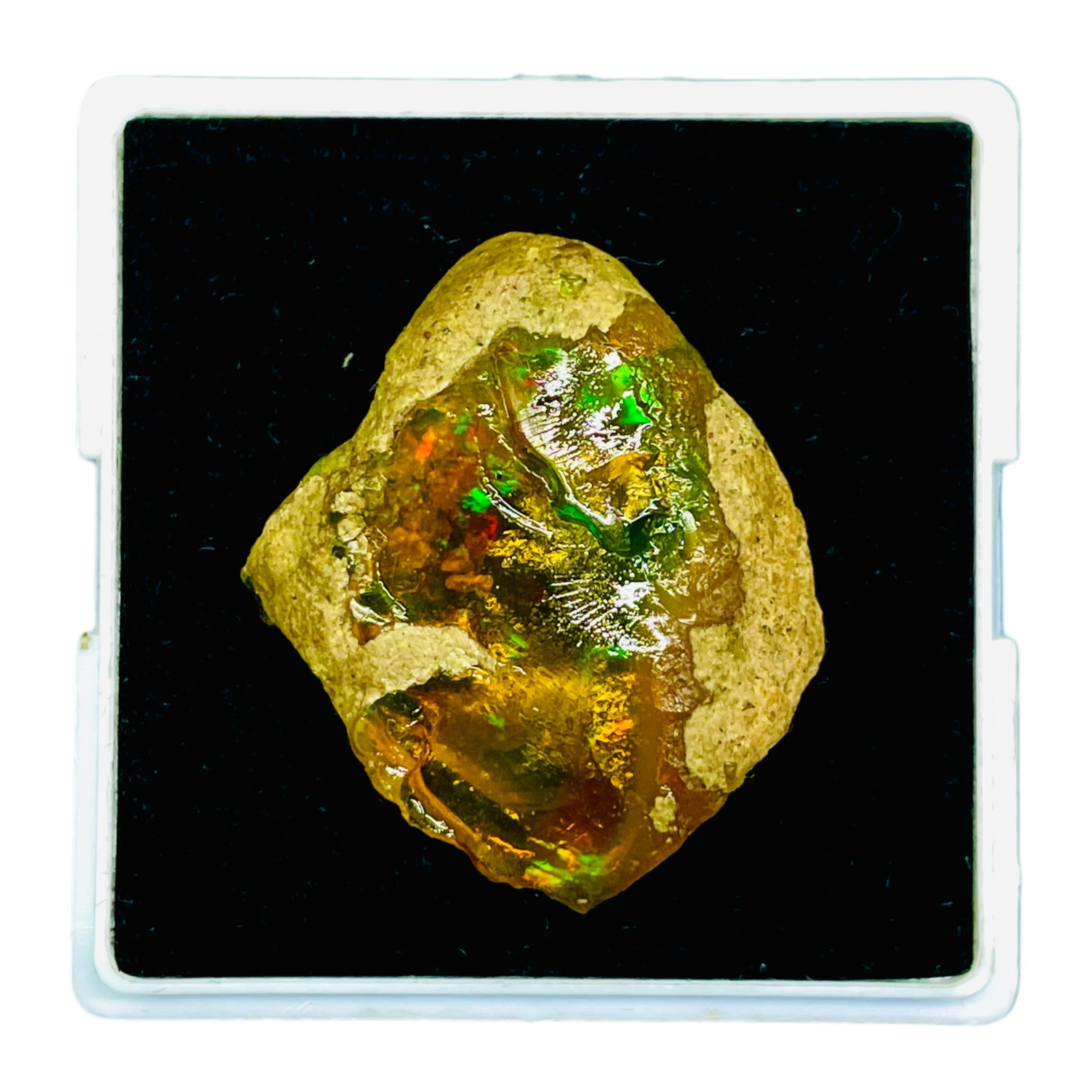 40.55 Cts Natural Ethiopian Opal Rough 35x30mm Huge Untreated Loose Gemstone