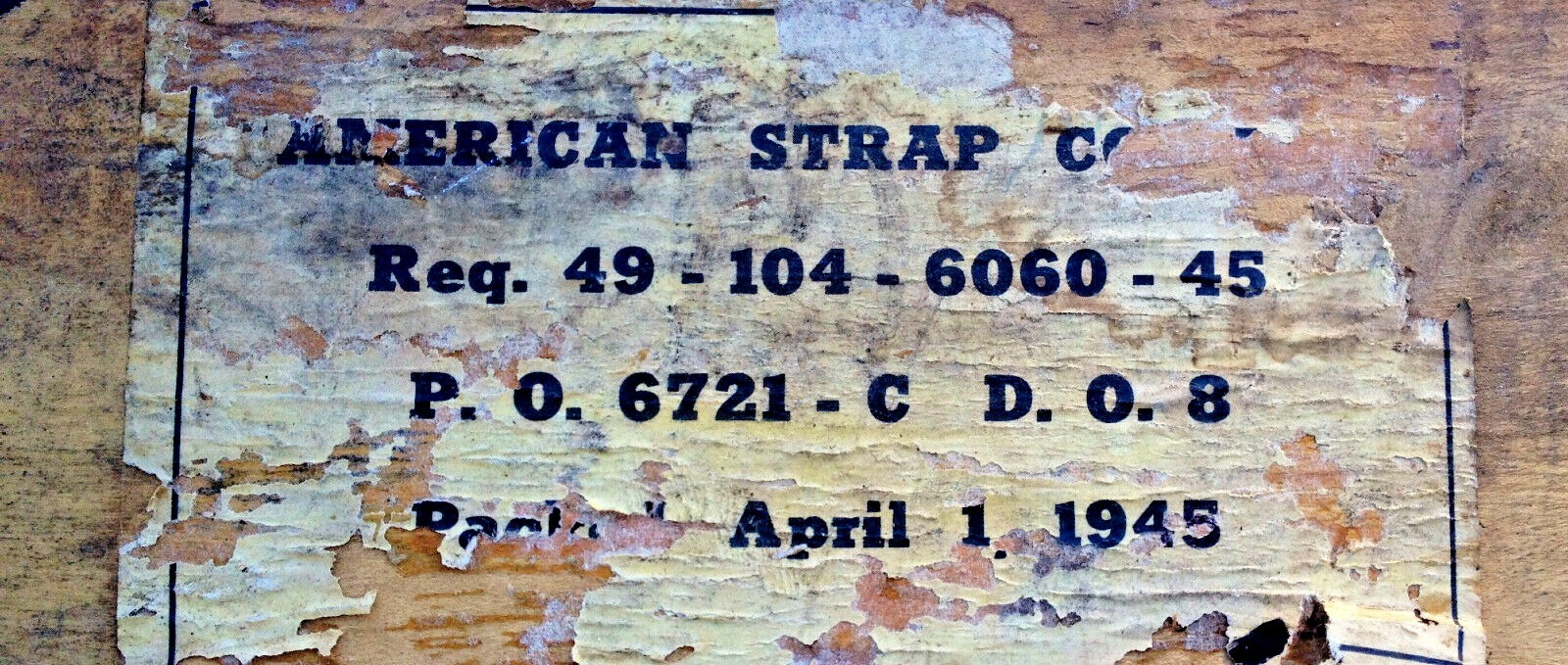 1940’s NOS US Military canvas strap 1/2″ 12.7mm 2-piece – compass or watch B1FFF