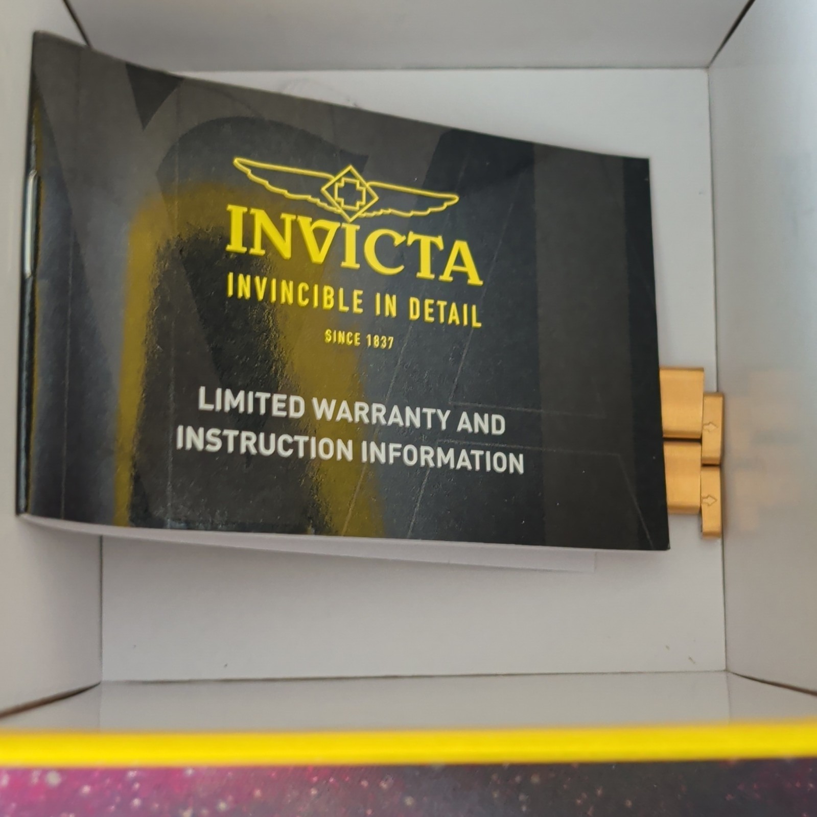 Invicta Women’s Quartz Chronograph Gold Tone Bracelet Watch Gem-Set Bezel