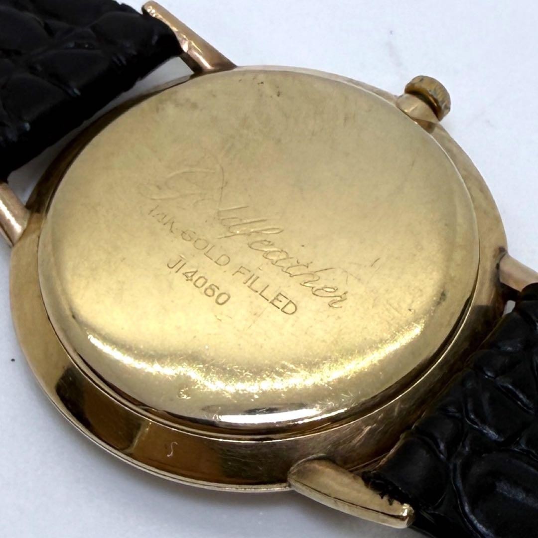 Working Seiko Gold Feather J14060 25 jewels 14KGF hand wound thin model